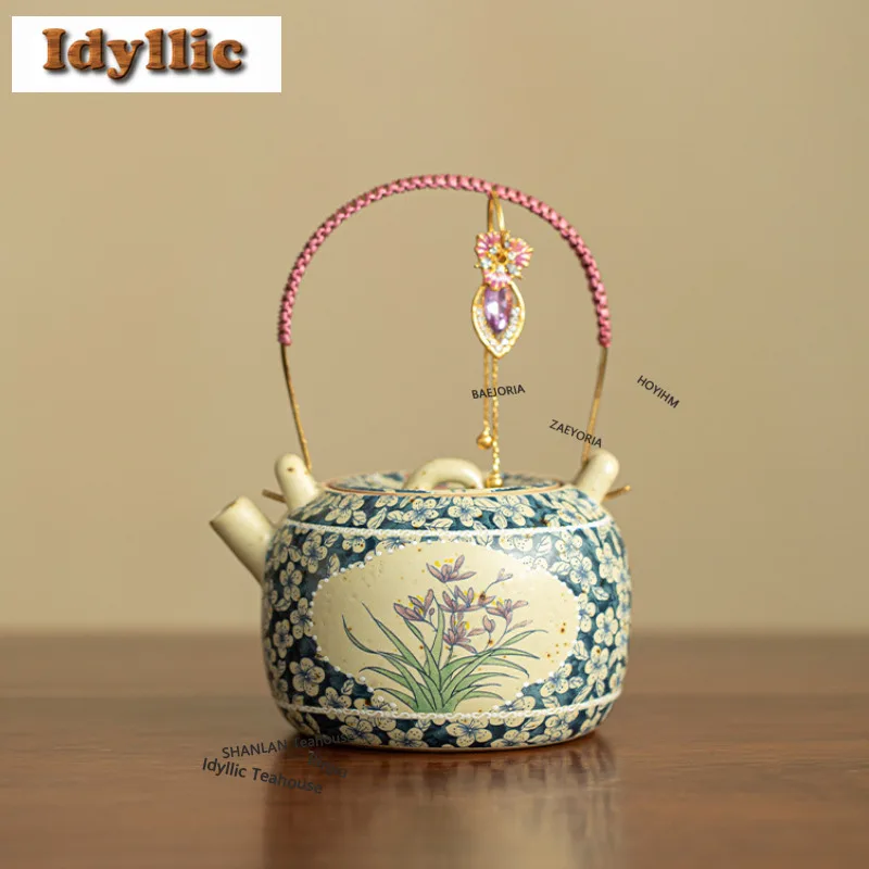 210ml Blue And White Plum Blossom Teapot Handmade Tea Infuser Pot Tea Brewing Kettle With Strainer Chinese Tea Set Ornaments
210ml Blue And White Plum Blossom Teapot Handmade Tea Infuser Pot Tea Brewing Kettle With Strainer Chinese Tea Set Ornaments