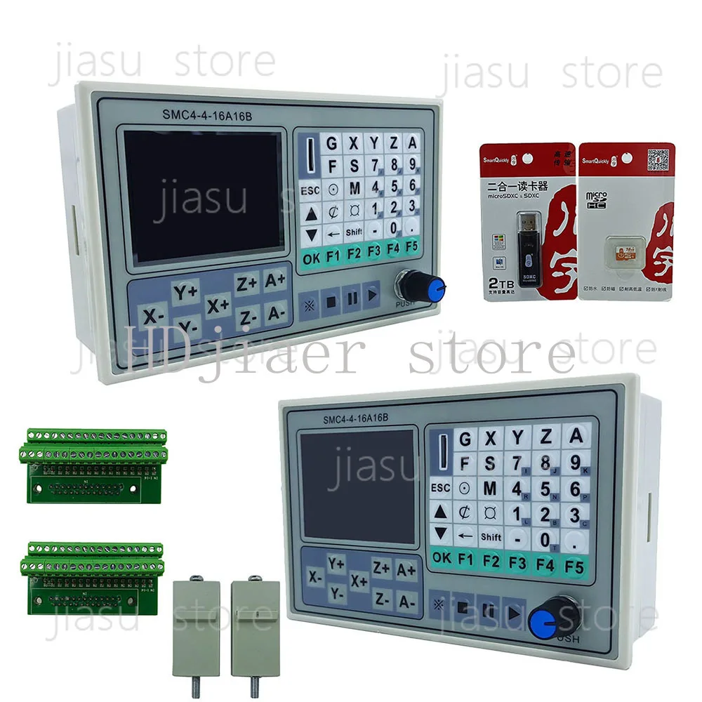 SMC4-4-16A16B Offline CNC Controller – 4 Axis, 50KHz, Integrated Breakout Board for Carving & Engraving Machines
SMC4-4-16A16B Offline CNC Controller – 4 Axis, 50KHz, Integrated Breakout Board for Carving & Engraving Machines