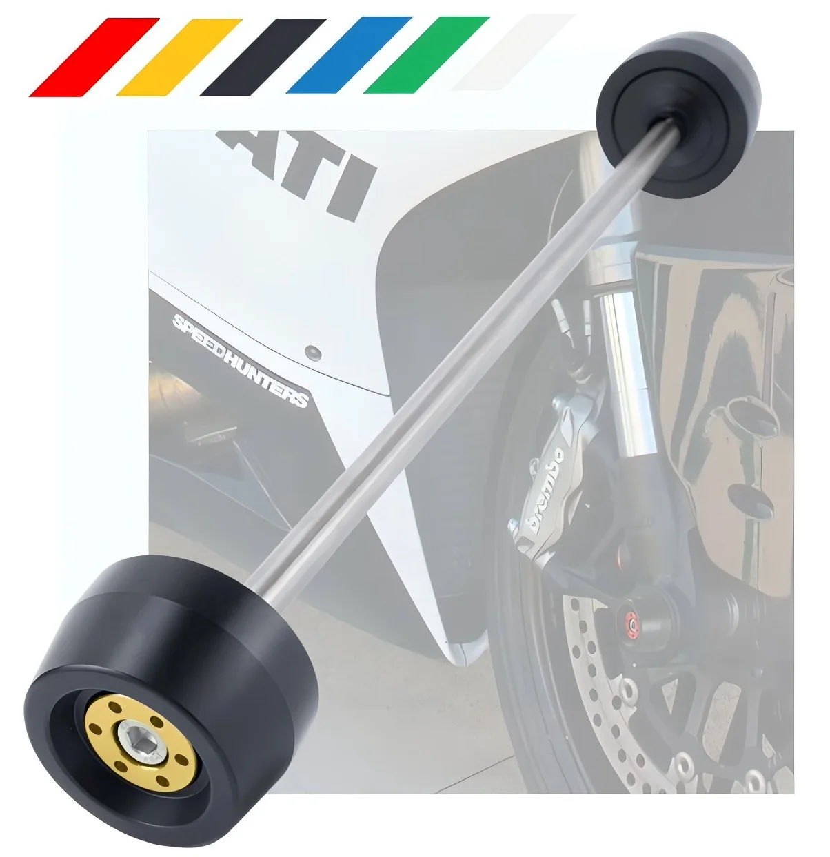 For Multistrada & Scrambler Front Axle Sliders - Fit 1100/1200/1200S/1260/Scrambler 1100- Motorcycle Wheel Crash Protectors
For Multistrada & Scrambler Front Axle Sliders - Fit 1100/1200/1200S/1260/Scrambler 1100- Motorcycle Wheel Crash Protectors