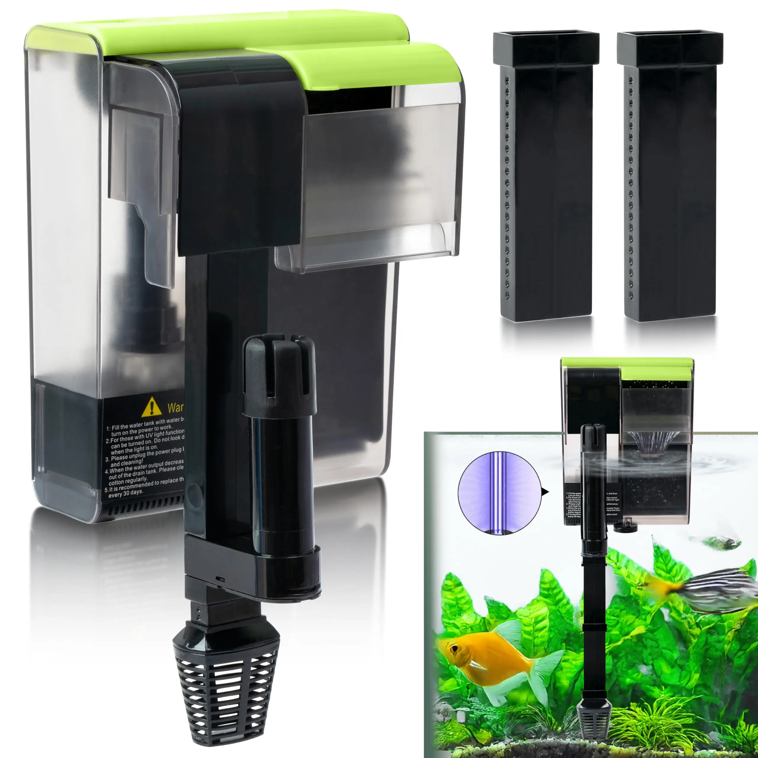 Fish Tank UV Wall-Mounted Filter Aquarium Multifunctional Filters Three-In-One Aquariums Fish Tank External Filter Water Pump
Fish Tank UV Wall-Mounted Filter Aquarium Multifunctional Filters Three-In-One Aquariums Fish Tank External Filter Water Pump