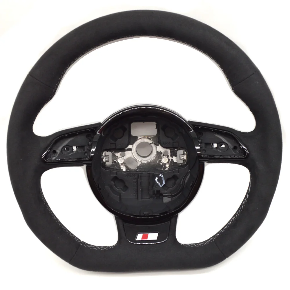 For Audi S RS sline logo A3 8V A4 B8 custom all alcantara Various colors of stitching without paddle and button
For Audi S RS sline logo A3 8V A4 B8 custom all alcantara Various colors of stitching without paddle and button