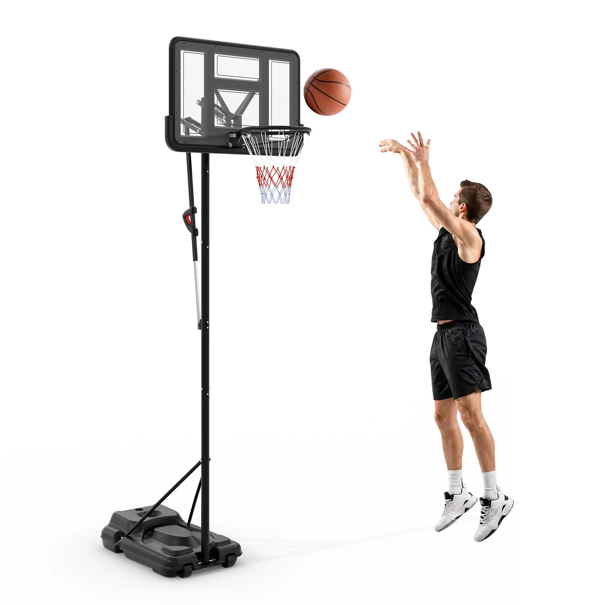 Portable Basketball Hoop Outdoor 7.5-10FT Adjustable Goal System 44'' Shatterproof Backboard For Backyard Driveway Court Play
Portable Basketball Hoop Outdoor 7.5-10FT Adjustable Goal System 44'' Shatterproof Backboard For Backyard Driveway Court Play