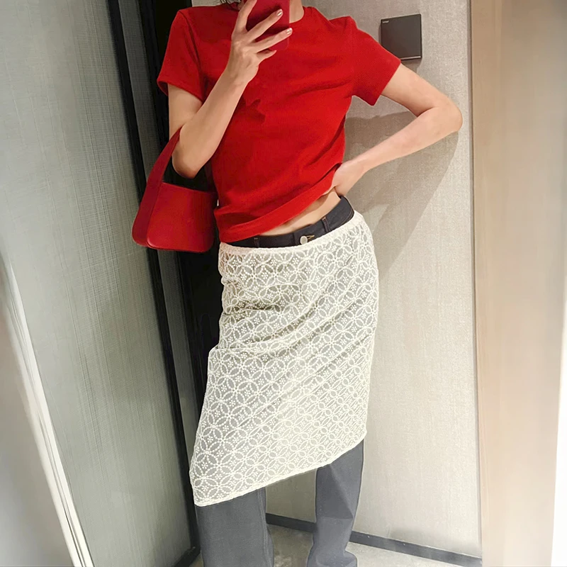 Spring 2026 Fashionable Hollow out Hook Knitted Curtain Half Skirt Women's Pencil Skirt High Waist Cotton Woven Hollow Sensation
Spring 2026 Fashionable Hollow out Hook Knitted Curtain Half Skirt Women's Pencil Skirt High Waist Cotton Woven Hollow Sensation
