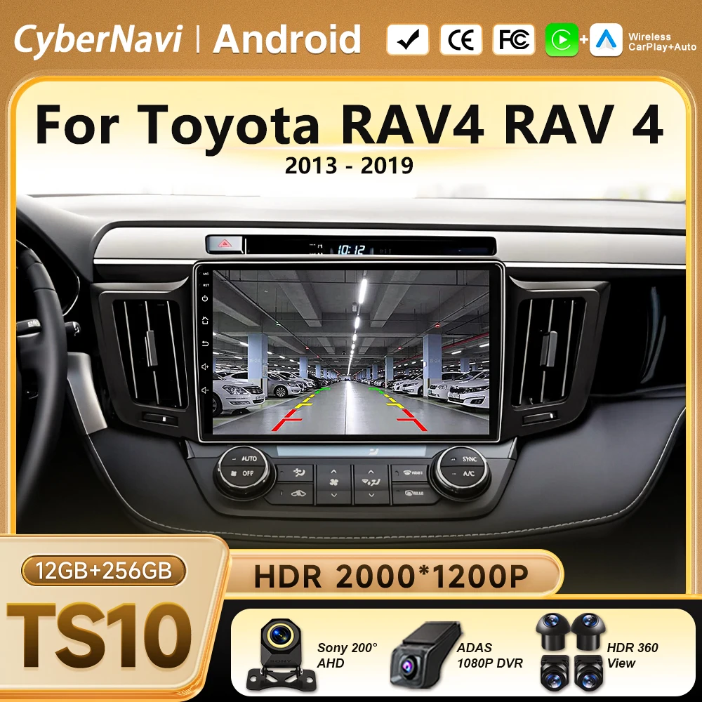 Android 16 Carplay Auto For Toyota RAV4 Rav 4 2013 2014 2015 2016 2017 2018 2019 Car Radio Head Unit Multimedia Video Player GPS
Android 16 Carplay Auto For Toyota RAV4 Rav 4 2013 2014 2015 2016 2017 2018 2019 Car Radio Head Unit Multimedia Video Player GPS