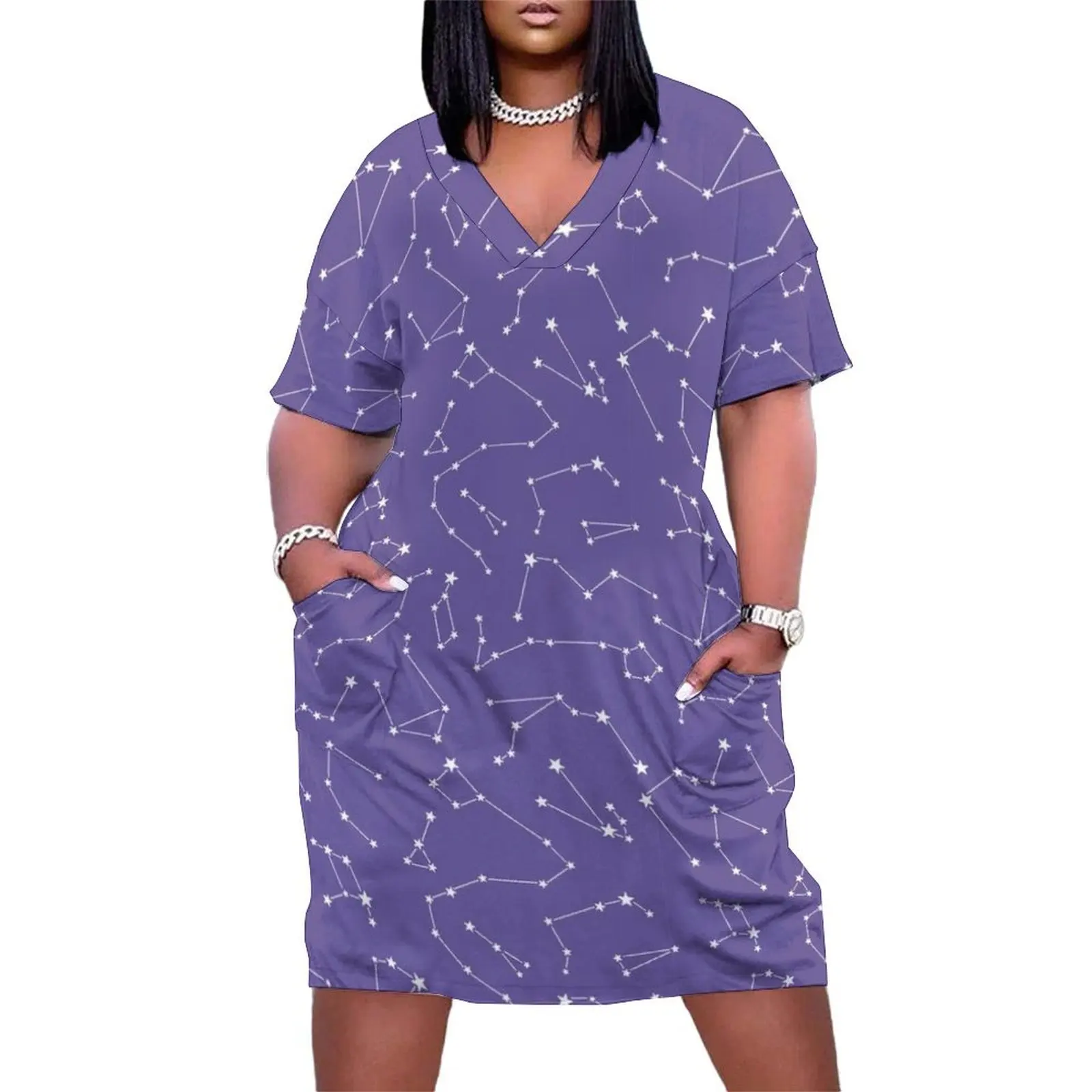 violet constellation Loose Pocket Dress summer dress korean women Woman dresses Long veiled dresses
violet constellation Loose Pocket Dress summer dress korean women Woman dresses Long veiled dresses