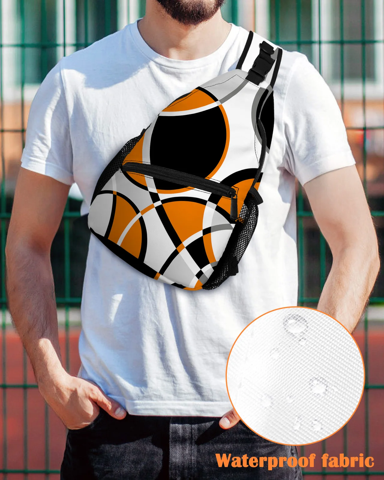 Geometric Abstract Modern Art Orange Chest Bag for Man Women Casual Crossbody Bag Travel Shoulder Bag Large Capacity Sling Bag
Geometric Abstract Modern Art Orange Chest Bag for Man Women Casual Crossbody Bag Travel Shoulder Bag Large Capacity Sling Bag