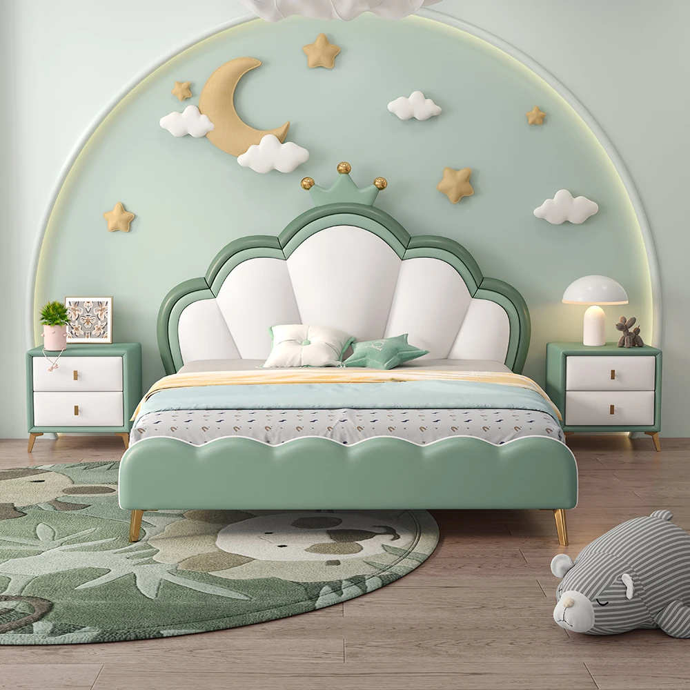 #Modern Kids Bed 1.2 Princess Crown Color High Box Storage Kids' Beds
#Modern Kids Bed 1.2 Princess Crown Color High Box Storage Kids' Beds