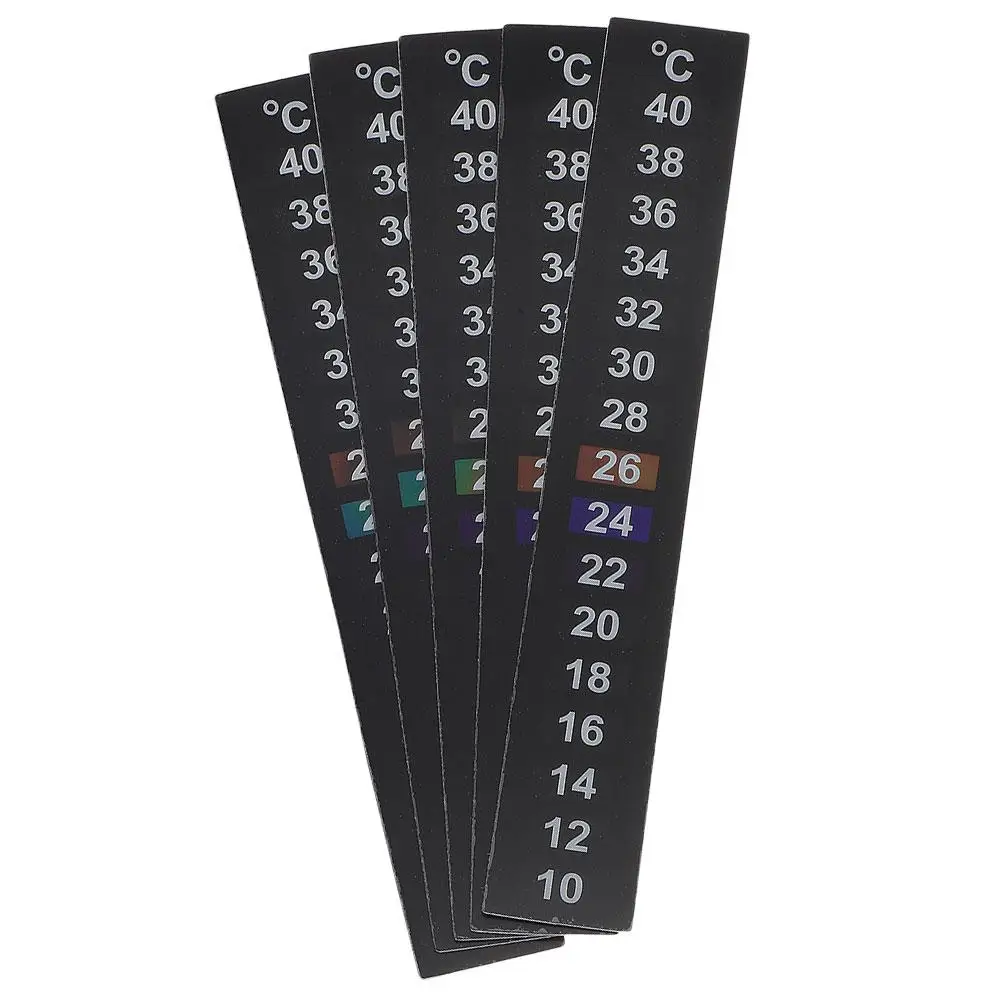 5 pcs Temperature Sticker Strips 10℃-40℃ Digital Fish Tank Aquarium Thermometer Adhesive Stickers Safe Material
5 pcs Temperature Sticker Strips 10℃-40℃ Digital Fish Tank Aquarium Thermometer Adhesive Stickers Safe Material