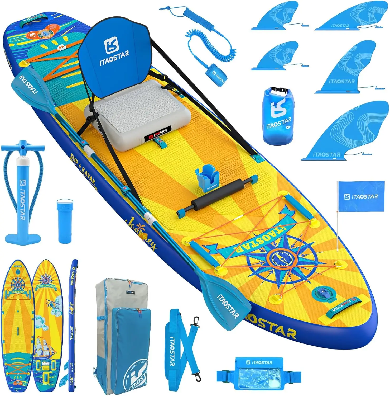 11'6"×34"/11'×34"/11'×35" Extra Wide Paddle Board, One-Stop Premium SUP Board Accessories, Tailored Fins
11'6"×34"/11'×34"/11'×35" Extra Wide Paddle Board, One-Stop Premium SUP Board Accessories, Tailored Fins
