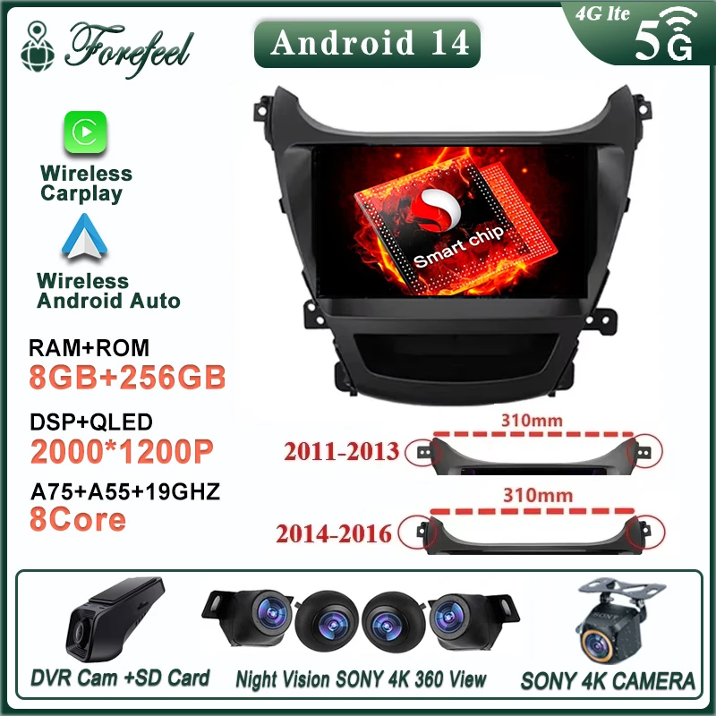 Android 14 For Hyundai Elantra 5 JK GD MD UD 2011-2016 Monitor Screen Multimedia Autoradio Navigation Stereo Video Player
Android 14 For Hyundai Elantra 5 JK GD MD UD 2011-2016 Monitor Screen Multimedia Autoradio Navigation Stereo Video Player