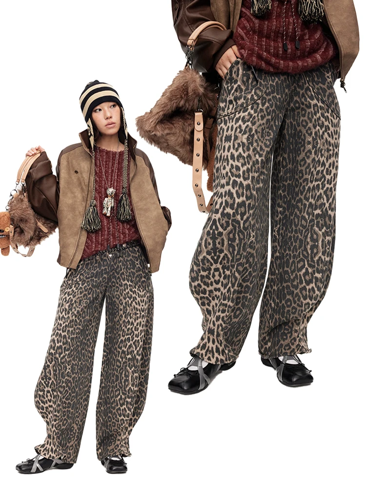 Vintage Oink Oink Leopard Print Banana Pants Women's Slimming Casual Trousers High Waist Cotton Comfortable Fashionable
Vintage Oink Oink Leopard Print Banana Pants Women's Slimming Casual Trousers High Waist Cotton Comfortable Fashionable