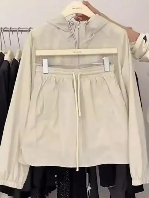 plus Size Quick Dry Casual Sportswear Set Women's Spring Summer Sun Protection Outerwear Short Skirt Two Piece Set
plus Size Quick Dry Casual Sportswear Set Women's Spring Summer Sun Protection Outerwear Short Skirt Two Piece Set