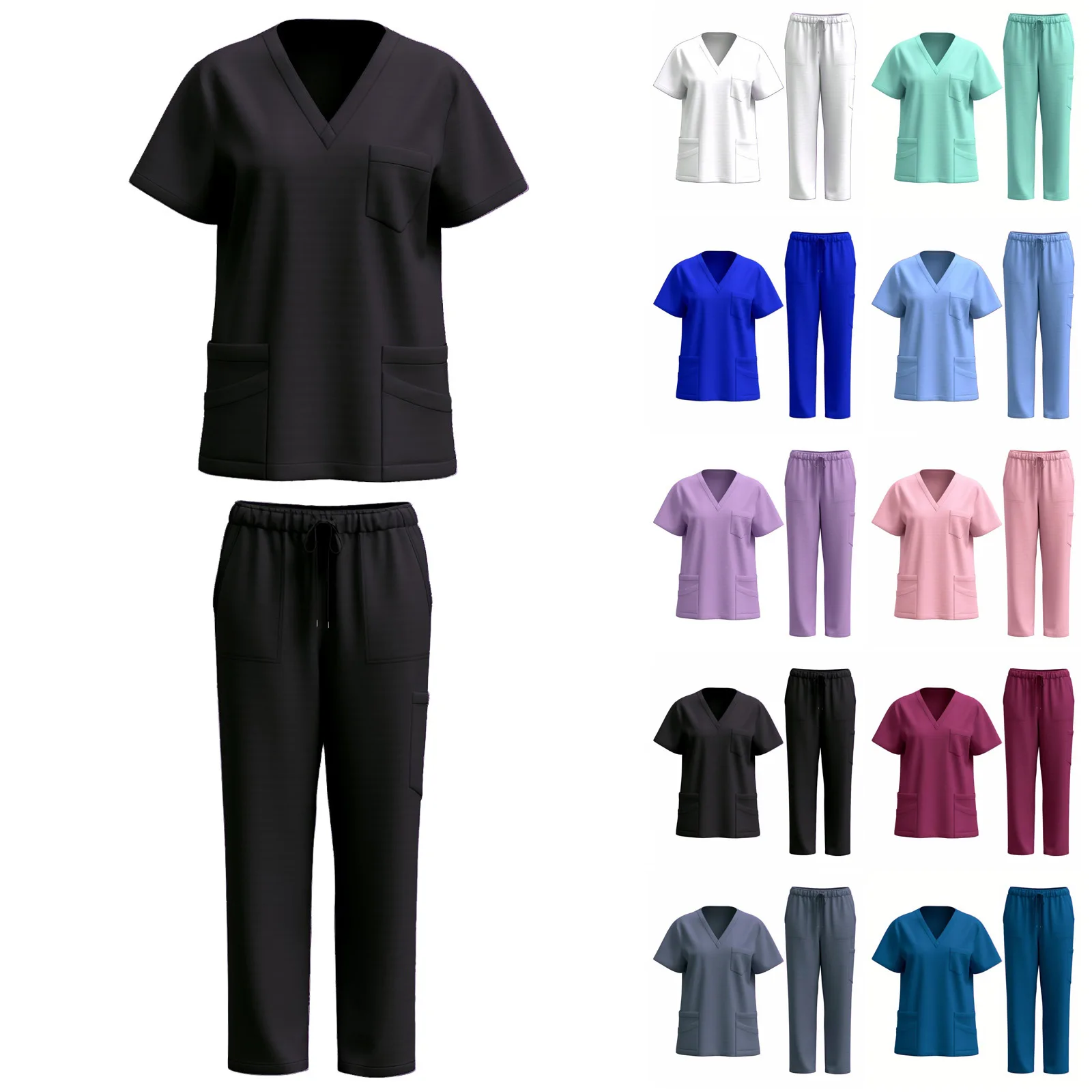 European & American Style Scrubs Set for Women - Gown/Doctor Uniform (Medical-grade Fabric )
European & American Style Scrubs Set for Women - Gown/Doctor Uniform (Medical-grade Fabric )