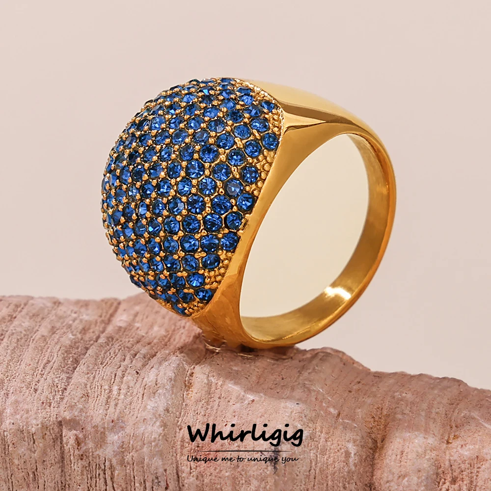 eye-catcher Zircon Stainless Steel Rings For Women Gold Plated Trend Waterproof Round Finger Index Ring Luxury Jewelry Gift
eye-catcher Zircon Stainless Steel Rings For Women Gold Plated Trend Waterproof Round Finger Index Ring Luxury Jewelry Gift