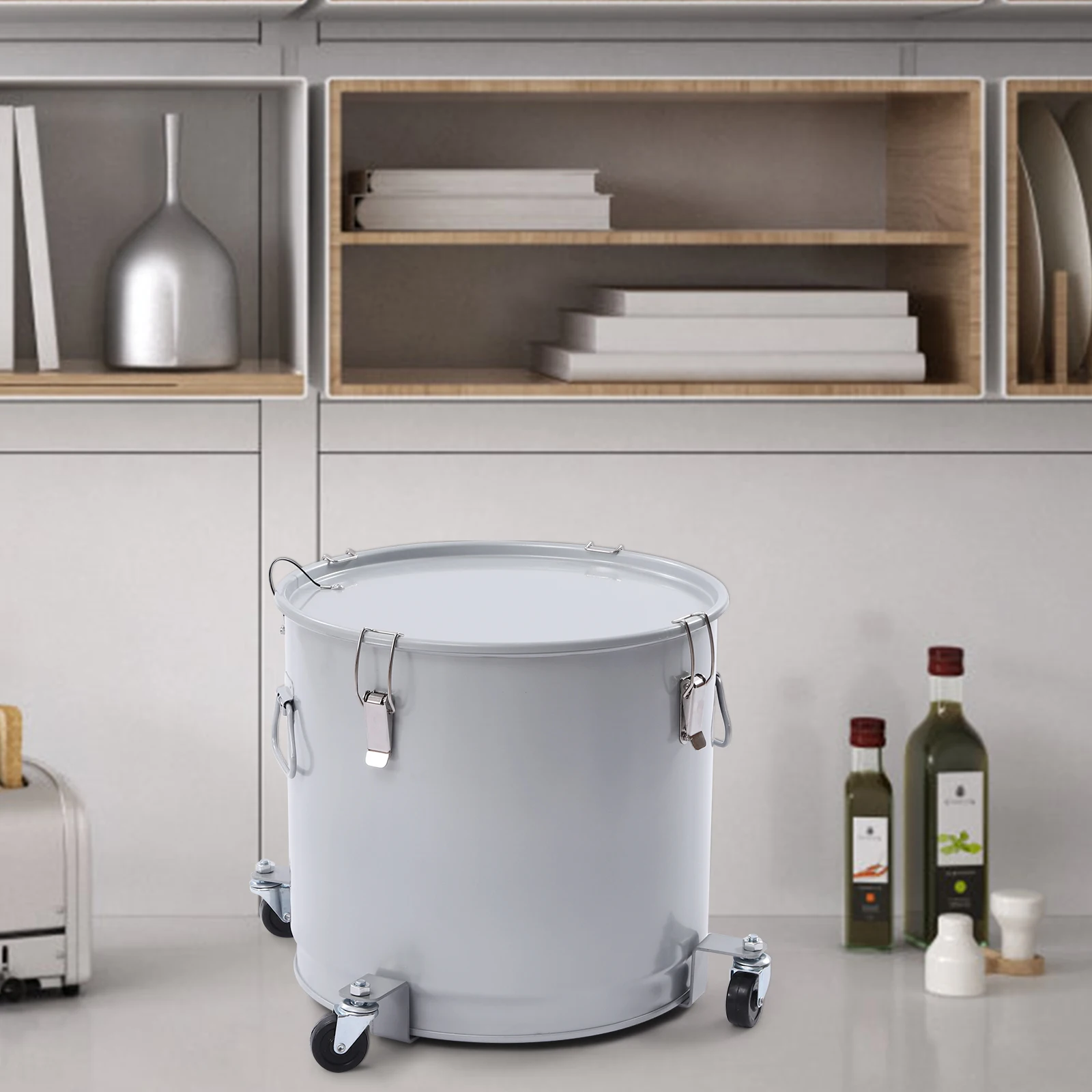 10Gal/40 L, Coated Carbon Steel Oil Filter Pot with Caster Base Oil Disposal Caddy with 82LBSCapacity, Transport Container with
10Gal/40 L, Coated Carbon Steel Oil Filter Pot with Caster Base Oil Disposal Caddy with 82LBSCapacity, Transport Container with