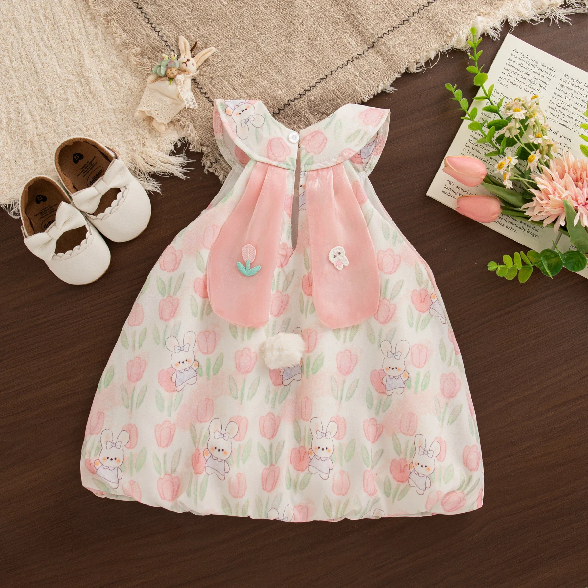 Summer Casaul Dresses for Girls Cute Embroidery Rabbit Print Sleeveless Soft Cotton Dress Baby Girl Dress 0-2 Years
Summer Casaul Dresses for Girls Cute Embroidery Rabbit Print Sleeveless Soft Cotton Dress Baby Girl Dress 0-2 Years