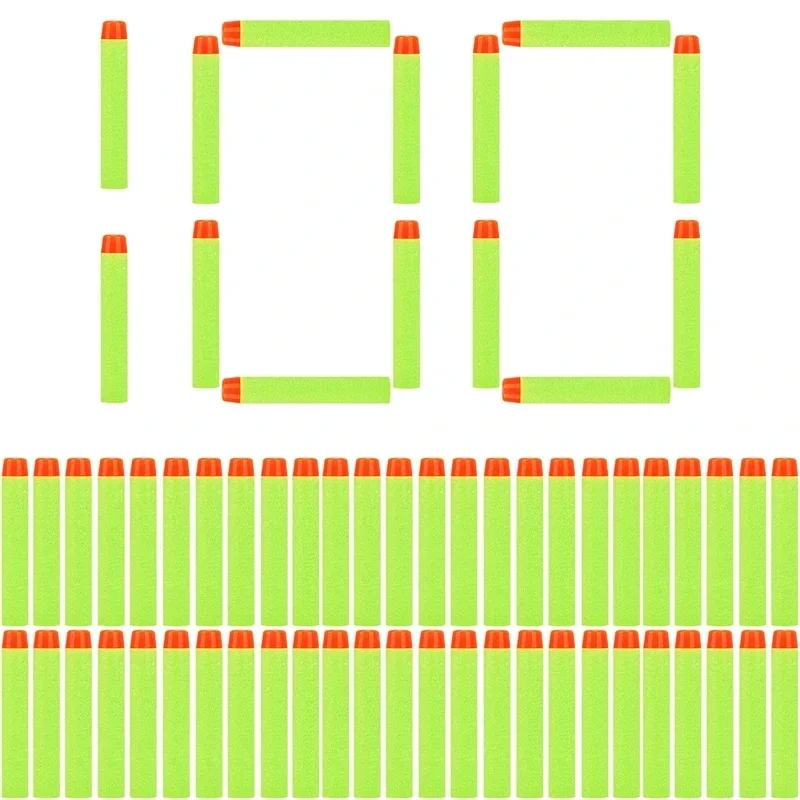 T-Green Round Head Bullets 7.2cm for Nerf N-strike Elite Series Blasters Foam EVA Refill Darts Kids Toy Guns Accessories
T-Green Round Head Bullets 7.2cm for Nerf N-strike Elite Series Blasters Foam EVA Refill Darts Kids Toy Guns Accessories