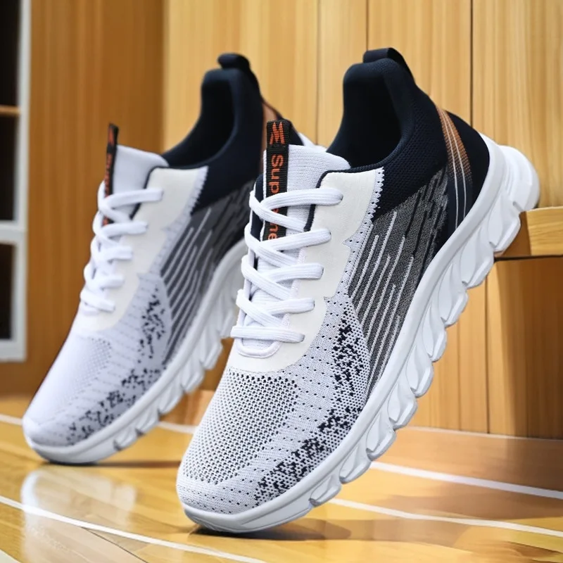 Lightweight Shock Absorb Men Athletic Shoes Breathable Mesh Upper Lace Up Comfort Daily Wear Running Sneakers
Lightweight Shock Absorb Men Athletic Shoes Breathable Mesh Upper Lace Up Comfort Daily Wear Running Sneakers