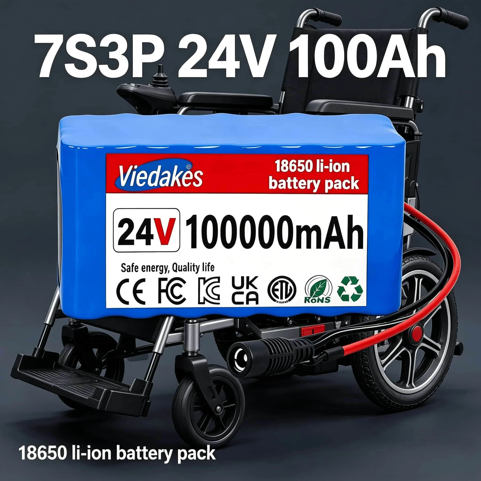 24V 100Ah Lithium Battery Built-in 21700 Cells, Free 29.4V Charger, Multipurpose for Solar Gear and 24V Devices
24V 100Ah Lithium Battery Built-in 21700 Cells, Free 29.4V Charger, Multipurpose for Solar Gear and 24V Devices