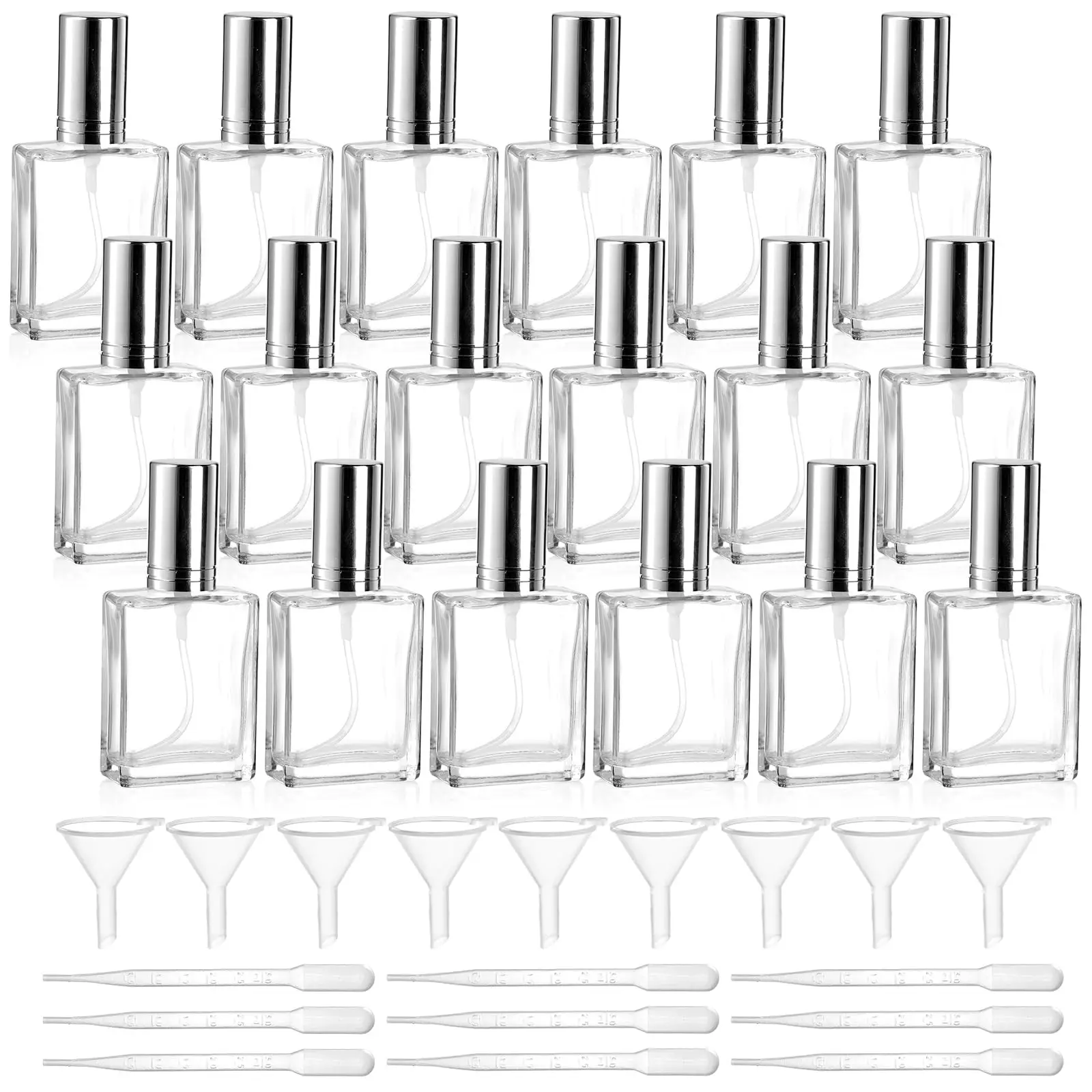 18Pack Glass Fine Mist Spray Bottles 15ml Refillable Atomizer Perfume Bottle Empty Perfume Bottle with 5ml Droppers and Funnels
18Pack Glass Fine Mist Spray Bottles 15ml Refillable Atomizer Perfume Bottle Empty Perfume Bottle with 5ml Droppers and Funnels