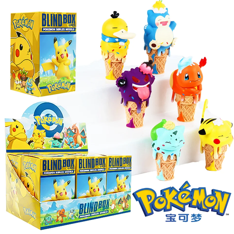 Blind box Pokemon Cartoon Ice Cream Pikachu Charmander Snorlax Psyduck Gengar Anime Figure Blind Box Toys Tabletop Ornaments
Blind box Pokemon Cartoon Ice Cream Pikachu Charmander Snorlax Psyduck Gengar Anime Figure Blind Box Toys Tabletop Ornaments
