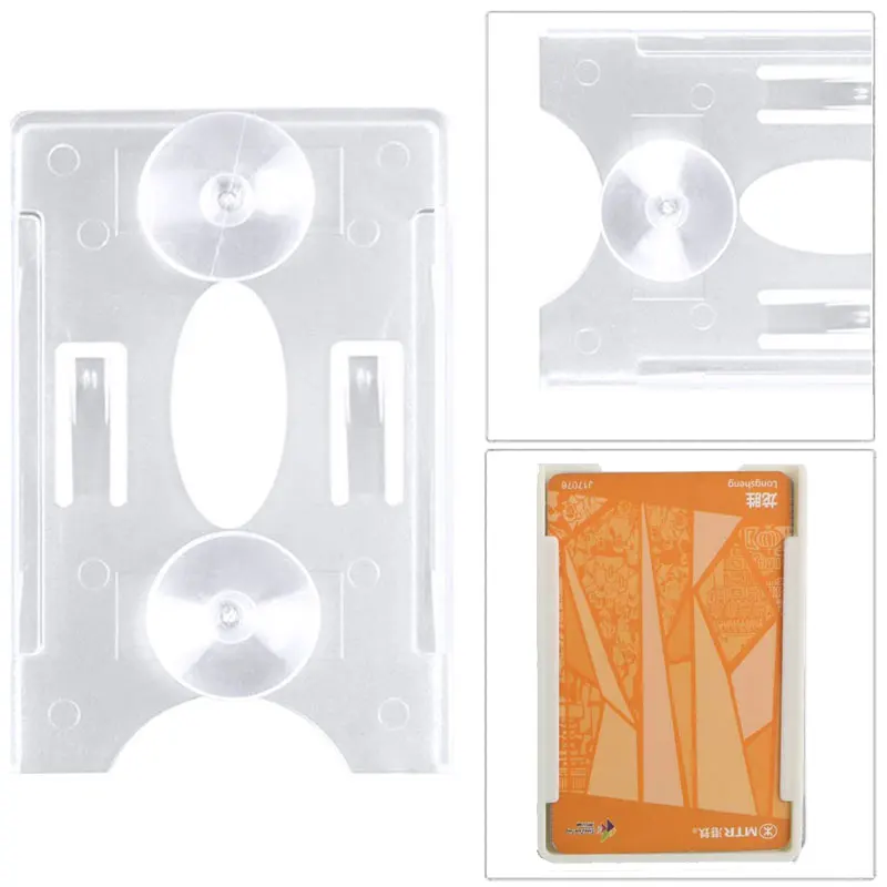 Card Holder for Windshield Glass Tag Durable ID IC Card Holder Card Sleeve ABS Suction Cup Car Organization Clip Car Interior
Card Holder for Windshield Glass Tag Durable ID IC Card Holder Card Sleeve ABS Suction Cup Car Organization Clip Car Interior