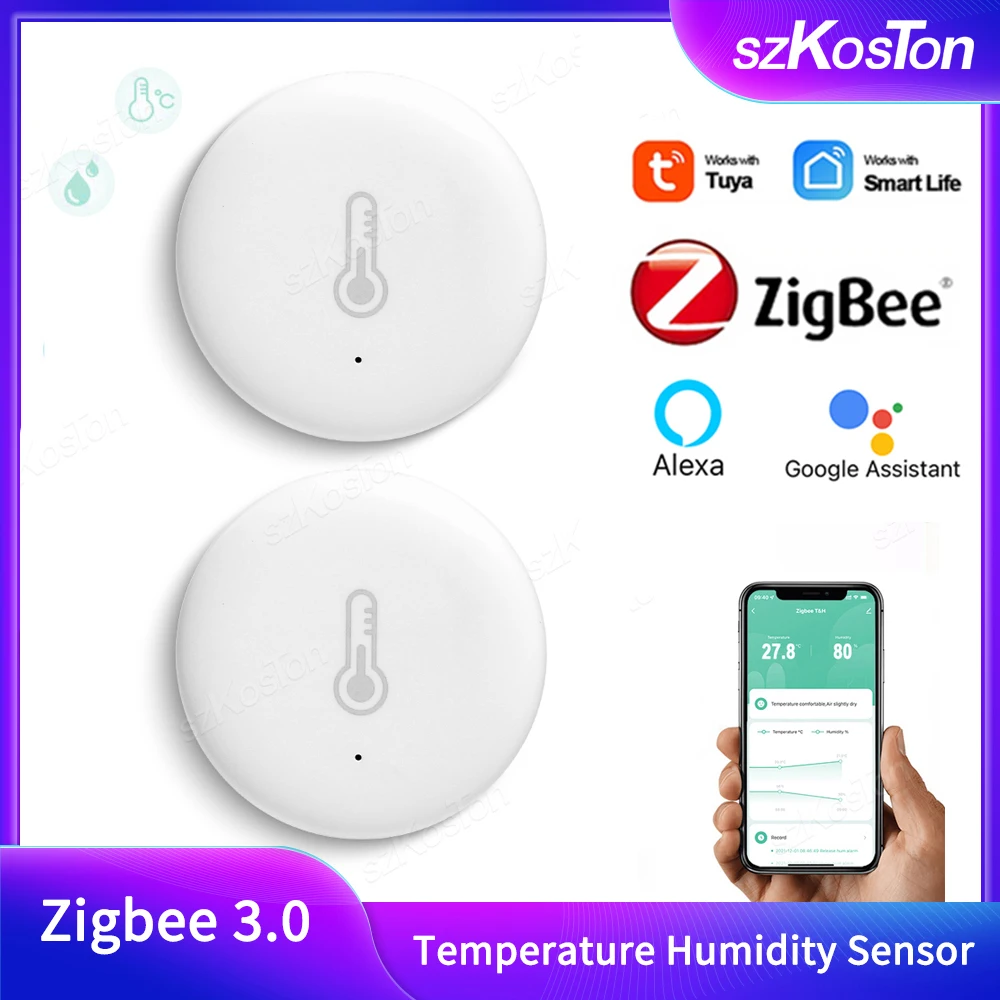 Умный датчик температуры и влажности Tuya Zigbee для умного дома, дистанционное управление через приложение, работает с Alexa Google Assistant Smartlife
Умный датчик температуры и влажности Tuya Zigbee для умного дома, дистанционное управление через приложение, работает с Alexa Google Assistant Smartlife