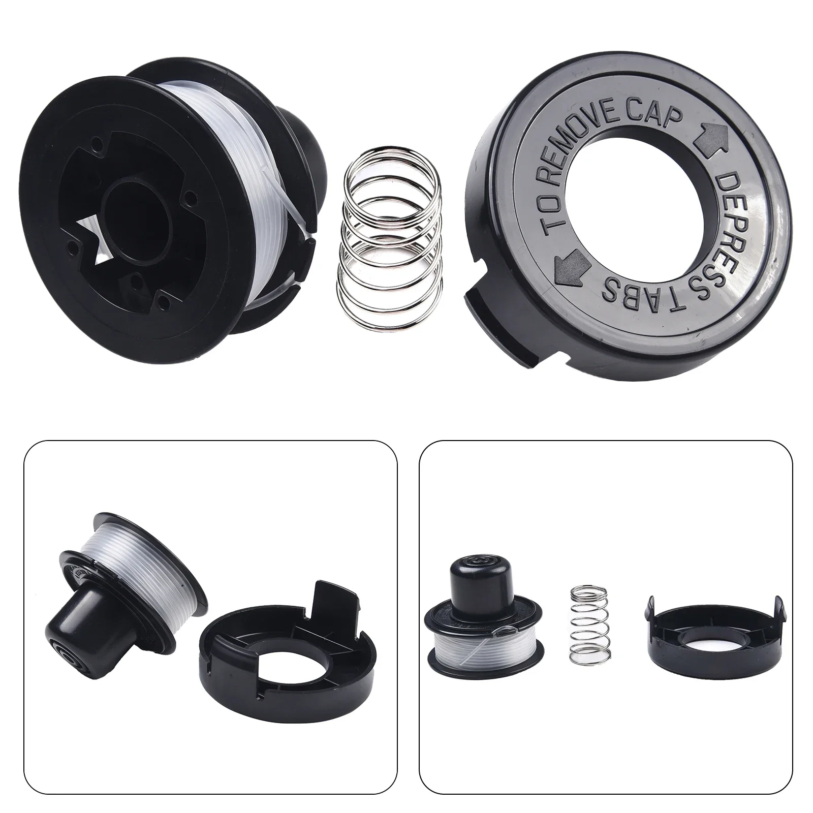 1pc Trimmer Replacement Spool With Bump Cap ABS Nylon Garden Power Tools Accessories For A6226 GL250 GL310 GL360 Lawn Mower Part
1pc Trimmer Replacement Spool With Bump Cap ABS Nylon Garden Power Tools Accessories For A6226 GL250 GL310 GL360 Lawn Mower Part