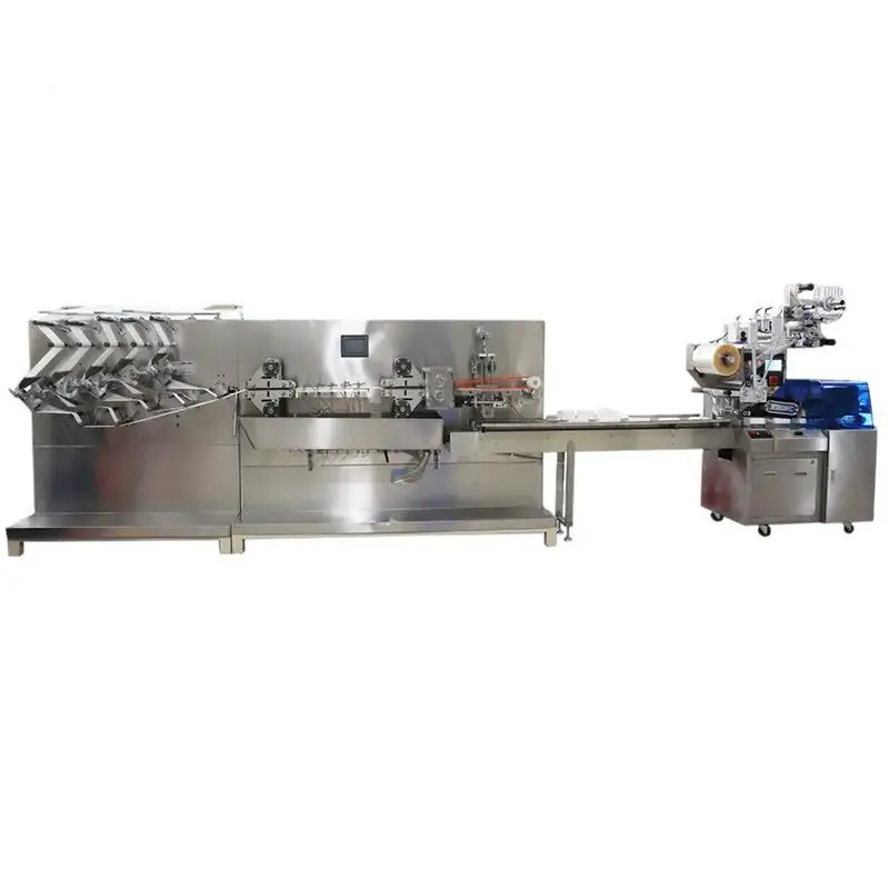Automatic wet tissue production packaging machine folding and liquid counting packaging
Automatic wet tissue production packaging machine folding and liquid counting packaging