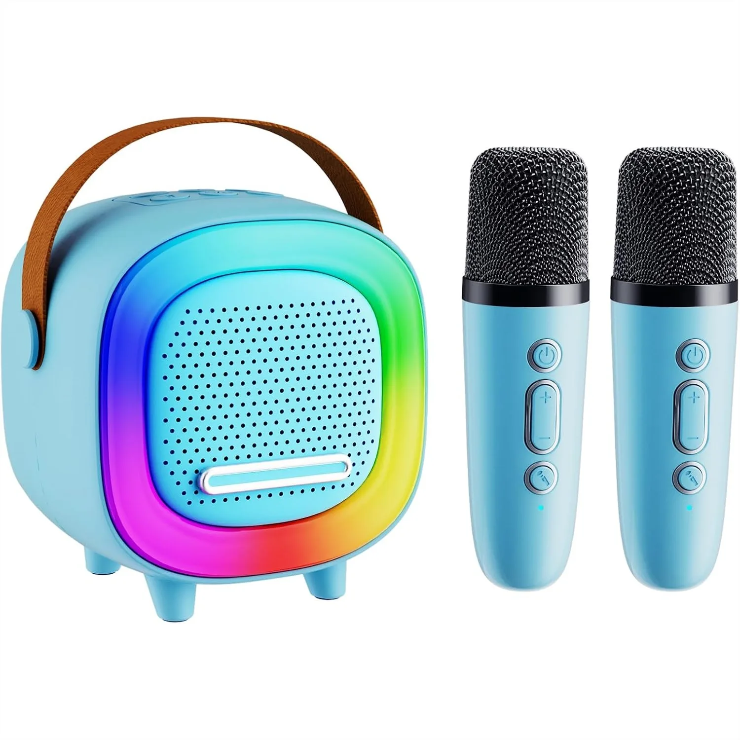 Portable Bluetooth Karaoke Machine with 2 Wireless Mics for Kids and Adults, Fun Birthday Gift for Ages 4-12+
Portable Bluetooth Karaoke Machine with 2 Wireless Mics for Kids and Adults, Fun Birthday Gift for Ages 4-12+