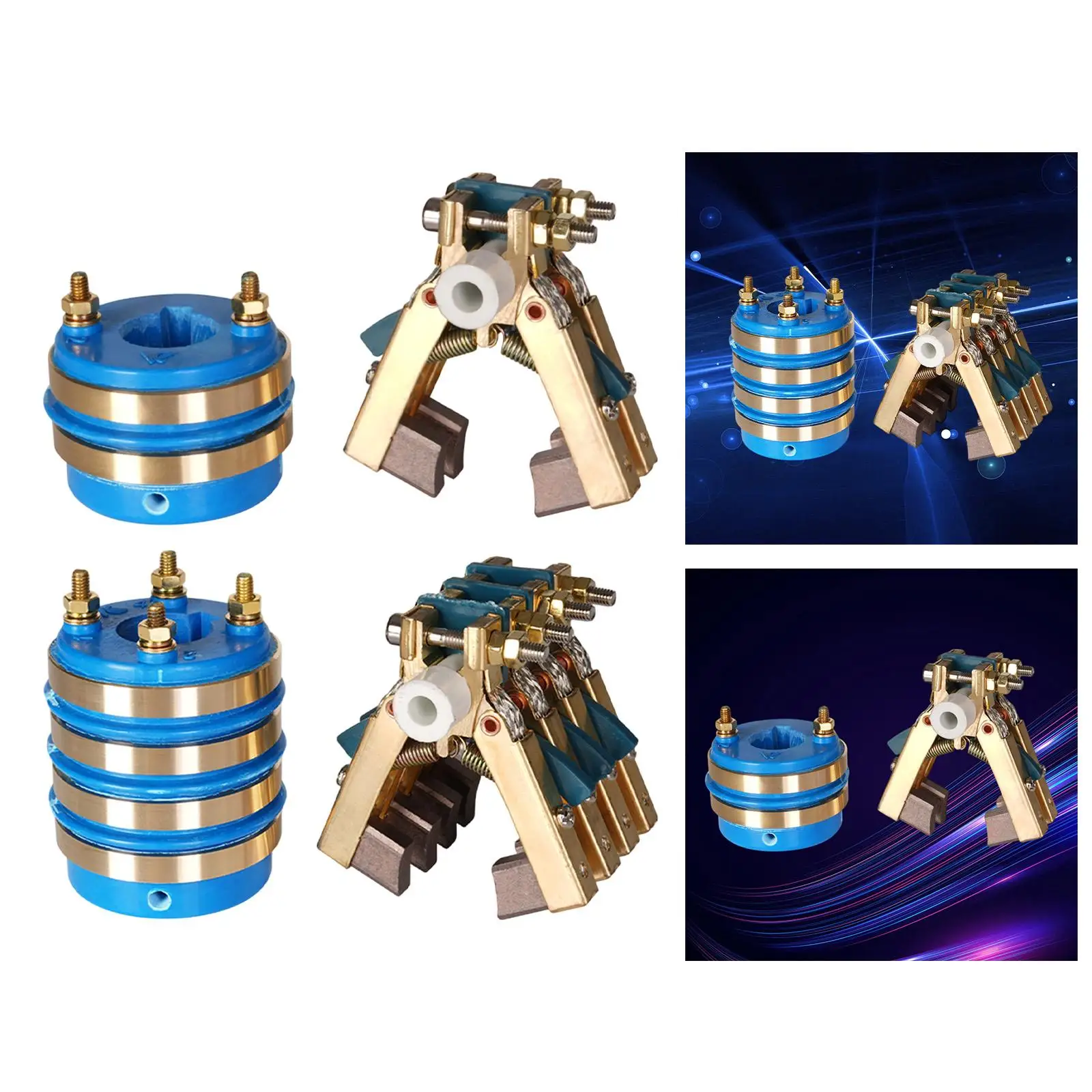 Conductive Slip Ring Assembly Metal Brush Holder Insulated Rod Generator Component for High Power Packaging Machine
Conductive Slip Ring Assembly Metal Brush Holder Insulated Rod Generator Component for High Power Packaging Machine