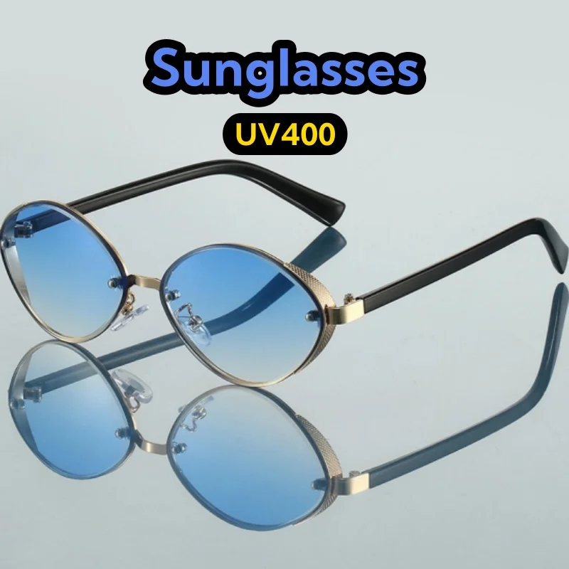 New Versatile Retro Metal Oval Cat-eye Sunglasses Unisex Street Photography Outdoor Driving UV400 Protection Shades Glasses
New Versatile Retro Metal Oval Cat-eye Sunglasses Unisex Street Photography Outdoor Driving UV400 Protection Shades Glasses
