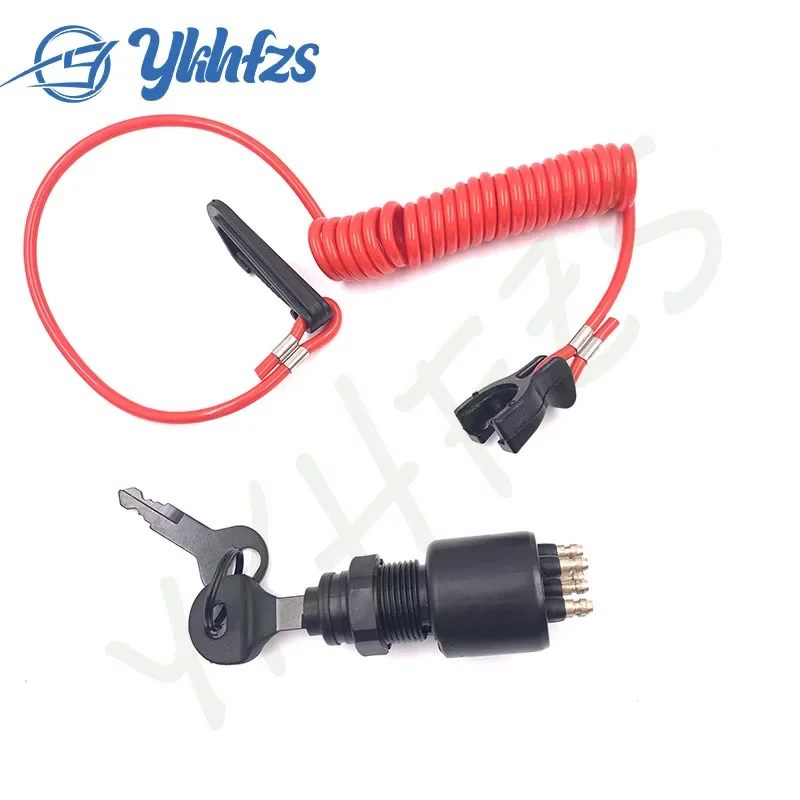 175974 5005801 Ignition Switch & Key Assembly With Lanyard for OMC Johnson Evinrude 40-200HP Outboard Motor
175974 5005801 Ignition Switch & Key Assembly With Lanyard for OMC Johnson Evinrude 40-200HP Outboard Motor