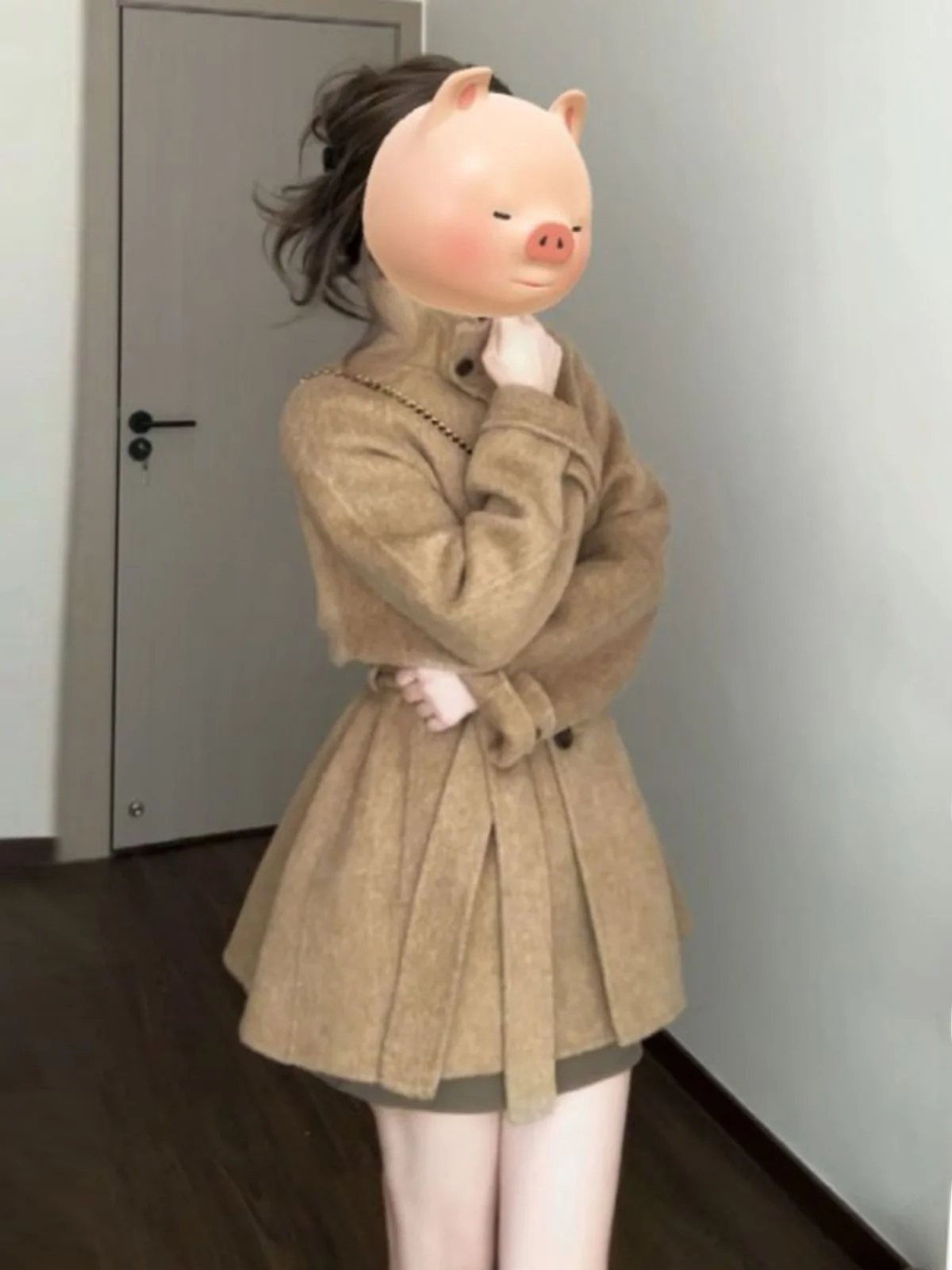 Spring New Arrival Khaki Woolen Coat Korean Hepburn Style High-End Feeling Small Size Atmosphere Cardigan Outerwear 2026 New
Spring New Arrival Khaki Woolen Coat Korean Hepburn Style High-End Feeling Small Size Atmosphere Cardigan Outerwear 2026 New
