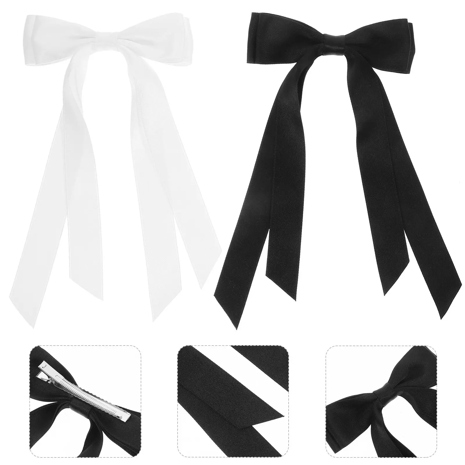 2pcs Bowknot Clips For Women Ribbon Bows Large Snap Clips Reusable Hair Accessories For Thick Hair Long Lasting Wear
2pcs Bowknot Clips For Women Ribbon Bows Large Snap Clips Reusable Hair Accessories For Thick Hair Long Lasting Wear