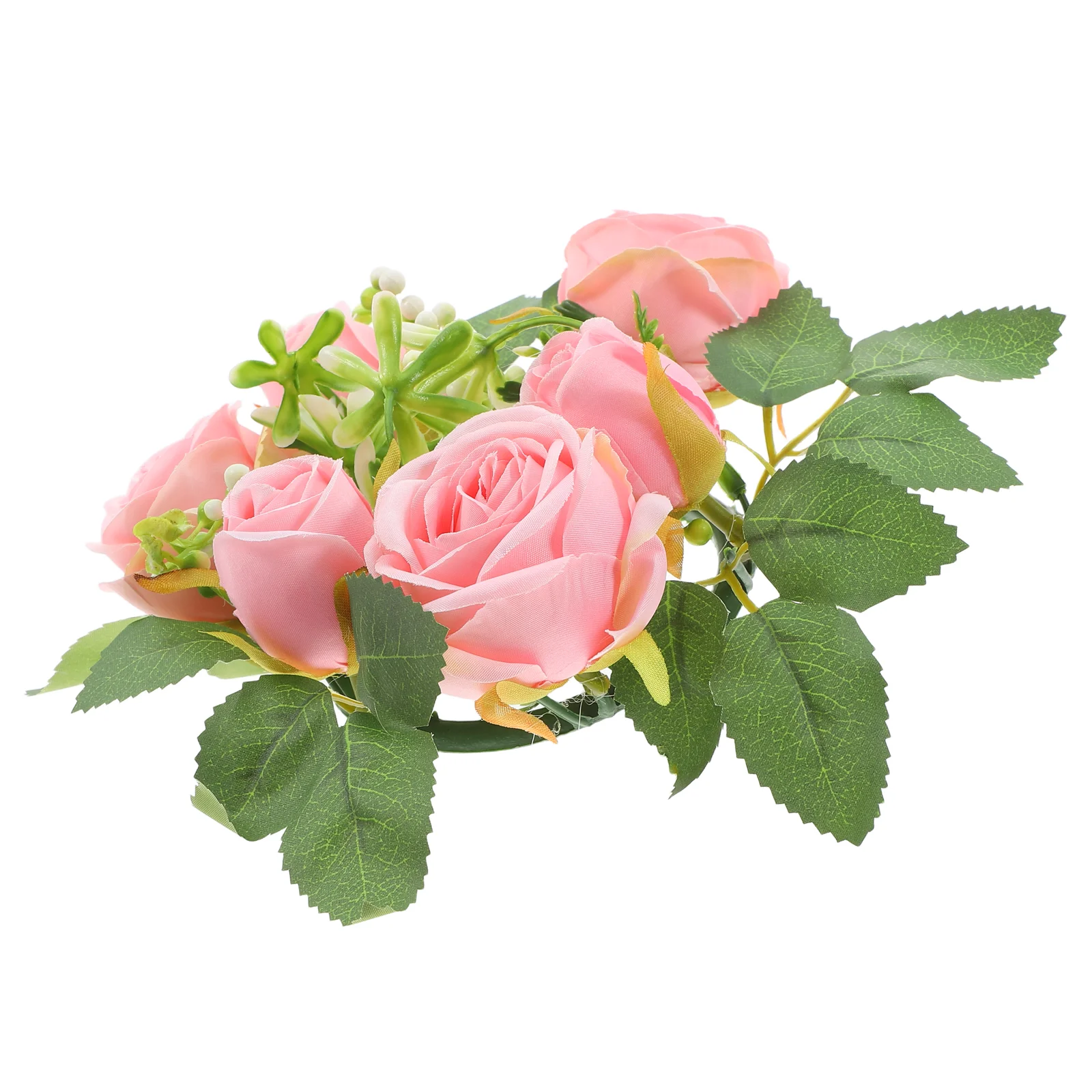 Vintage Garland Candlestick Artificial Flower Wreath Simulation Green Plants Ring Pink Flowers Floral Wreaths
Vintage Garland Candlestick Artificial Flower Wreath Simulation Green Plants Ring Pink Flowers Floral Wreaths
