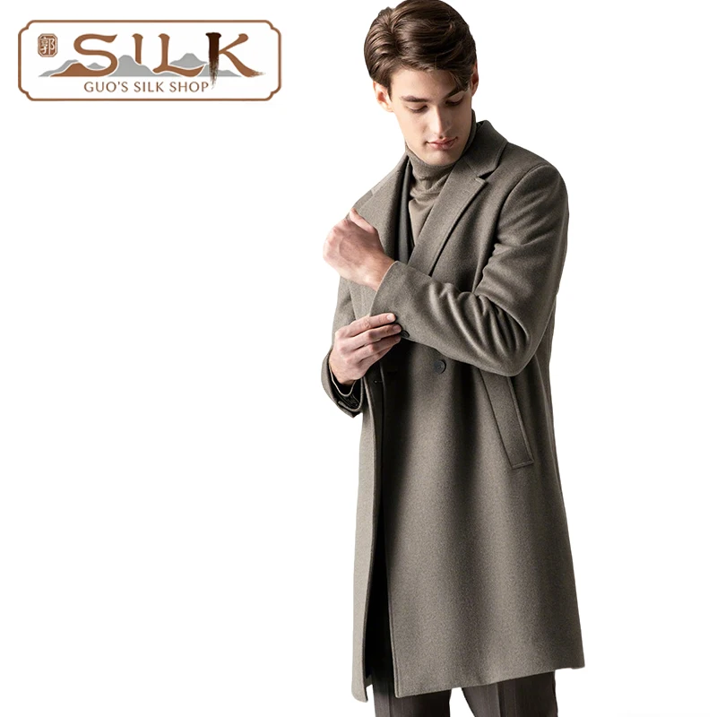 Autumn Winter Double-sided Wool Men's Long-Sleeved Double-breasted Coat, Elegant and Stylish for Business and Casual Wear
Autumn Winter Double-sided Wool Men's Long-Sleeved Double-breasted Coat, Elegant and Stylish for Business and Casual Wear
