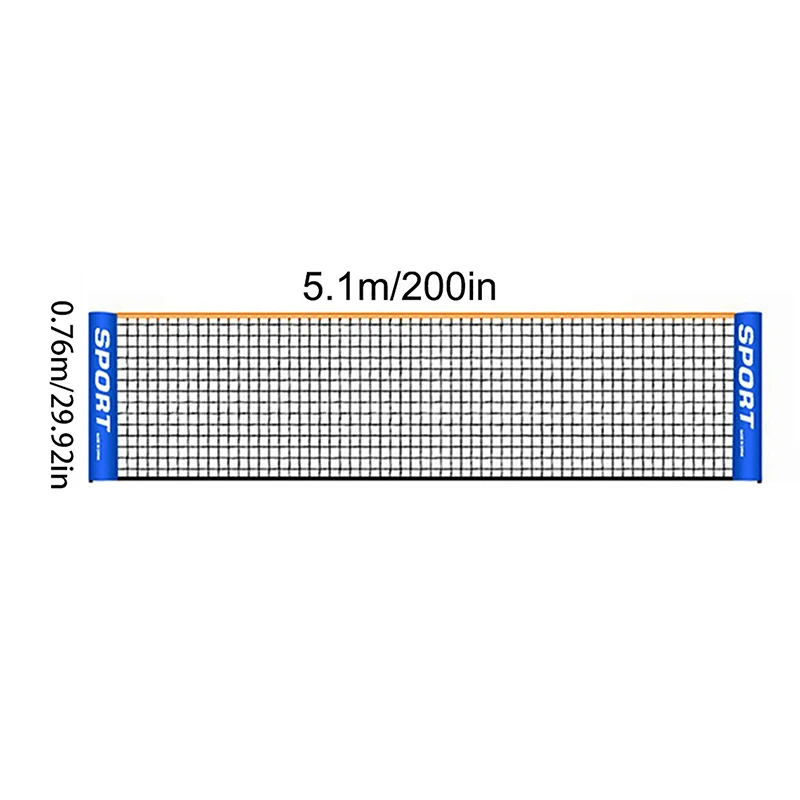3.1/4.1/5.1/6.1m Professional Sport Training Standard Badminton Net Volleyball Net Easy Setup Outdoor Tennis Mesh Net Exercise
3.1/4.1/5.1/6.1m Professional Sport Training Standard Badminton Net Volleyball Net Easy Setup Outdoor Tennis Mesh Net Exercise