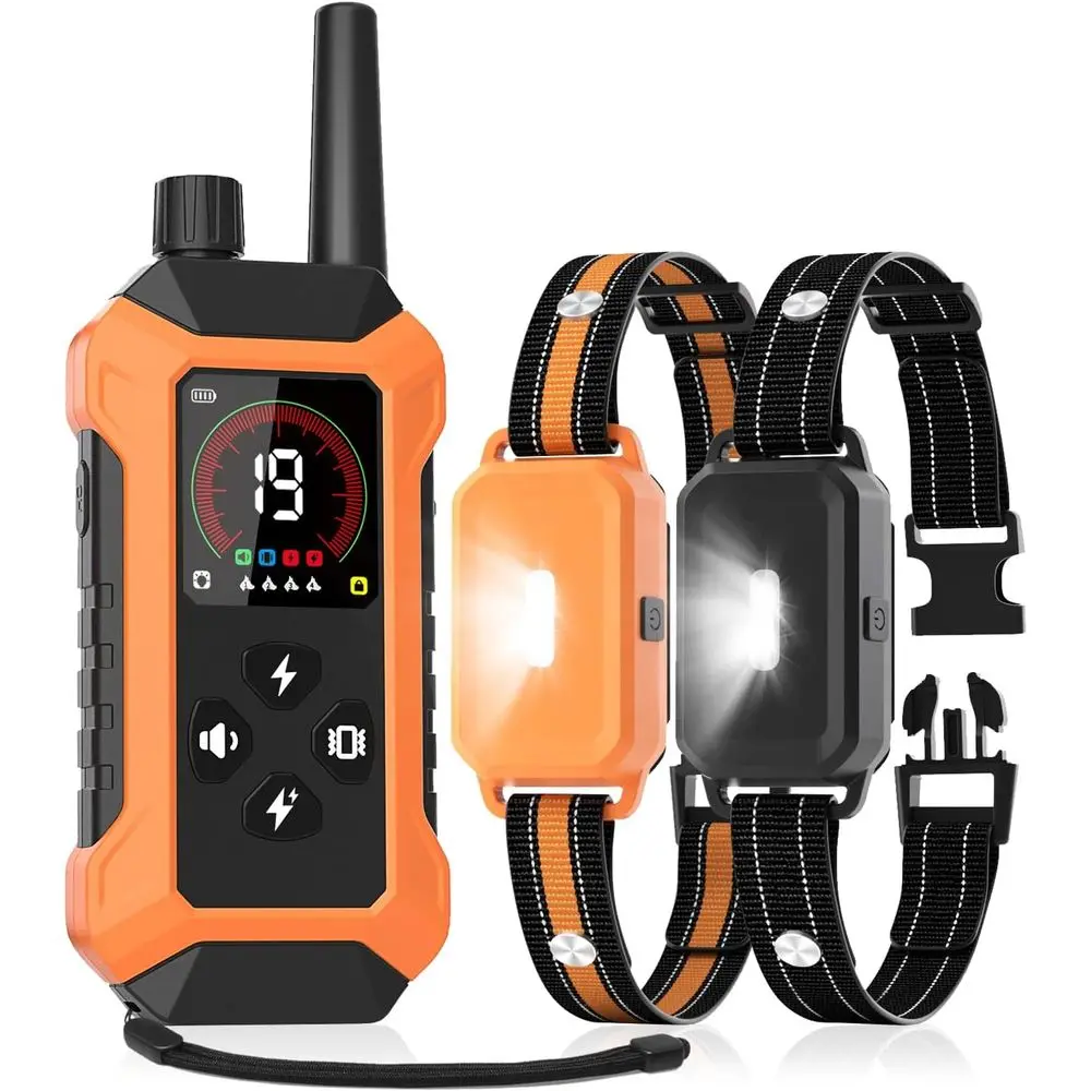 Shock Collar or Dogs 2 Pack (5–150Lbs), 4400T Waterproo 2 Dog Training Collar with Remote Control 5 Training es Rechargeable Ele
Shock Collar or Dogs 2 Pack (5–150Lbs), 4400T Waterproo 2 Dog Training Collar with Remote Control 5 Training es Rechargeable Ele