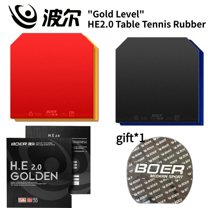 BOER HE2.0 Table Tennis Rubber Pimples in with High-Density Internal Energy Sponge 40° Hardness Ping Pong Rubber for Beginner
BOER HE2.0 Table Tennis Rubber Pimples in with High-Density Internal Energy Sponge 40° Hardness Ping Pong Rubber for Beginner