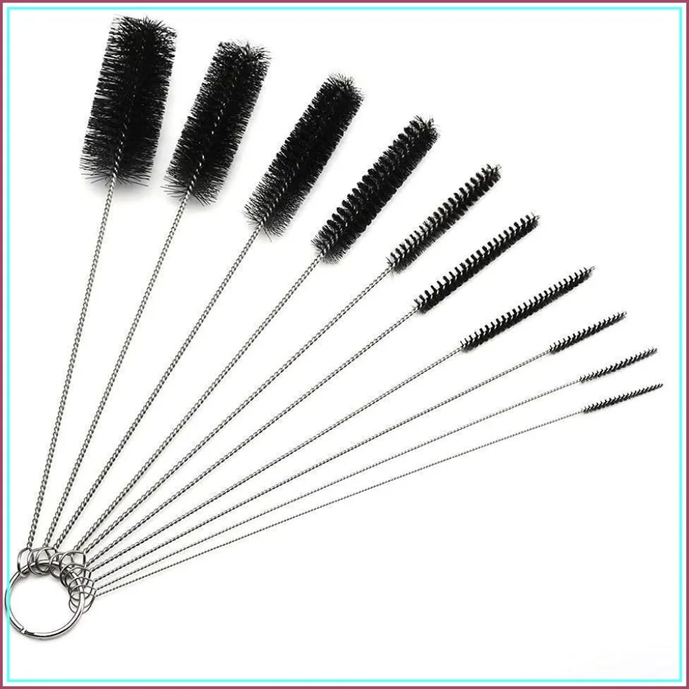 10-Piece Straw Brush Set, 8.2" Nylon Pipe Cleaners, 10 Sizes for Stainless & Glass Straws
10-Piece Straw Brush Set, 8.2" Nylon Pipe Cleaners, 10 Sizes for Stainless & Glass Straws