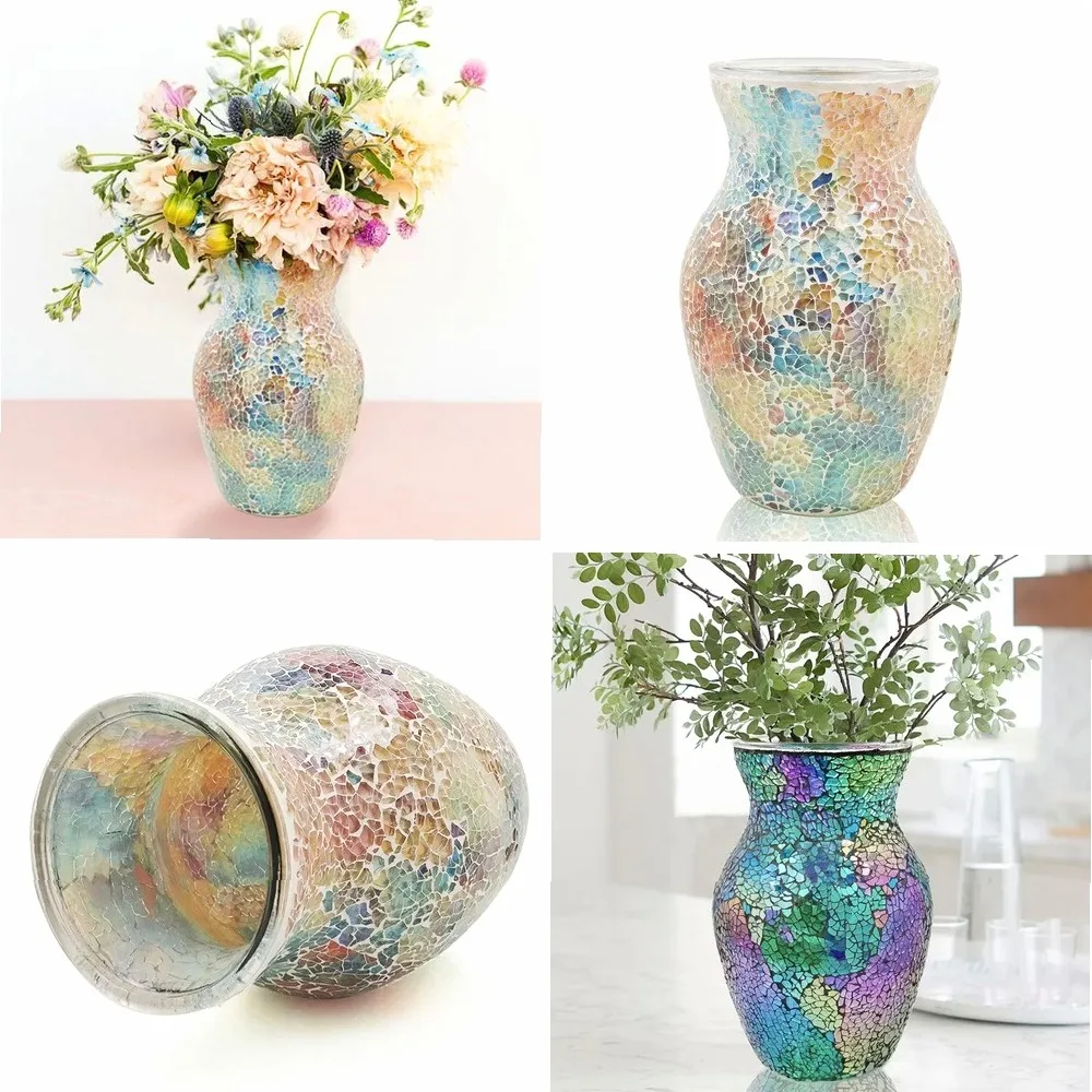 Creative Mosaic Glass Vase, Handmade Mediterranean Home Decor & Table Centerpiece
Creative Mosaic Glass Vase, Handmade Mediterranean Home Decor & Table Centerpiece