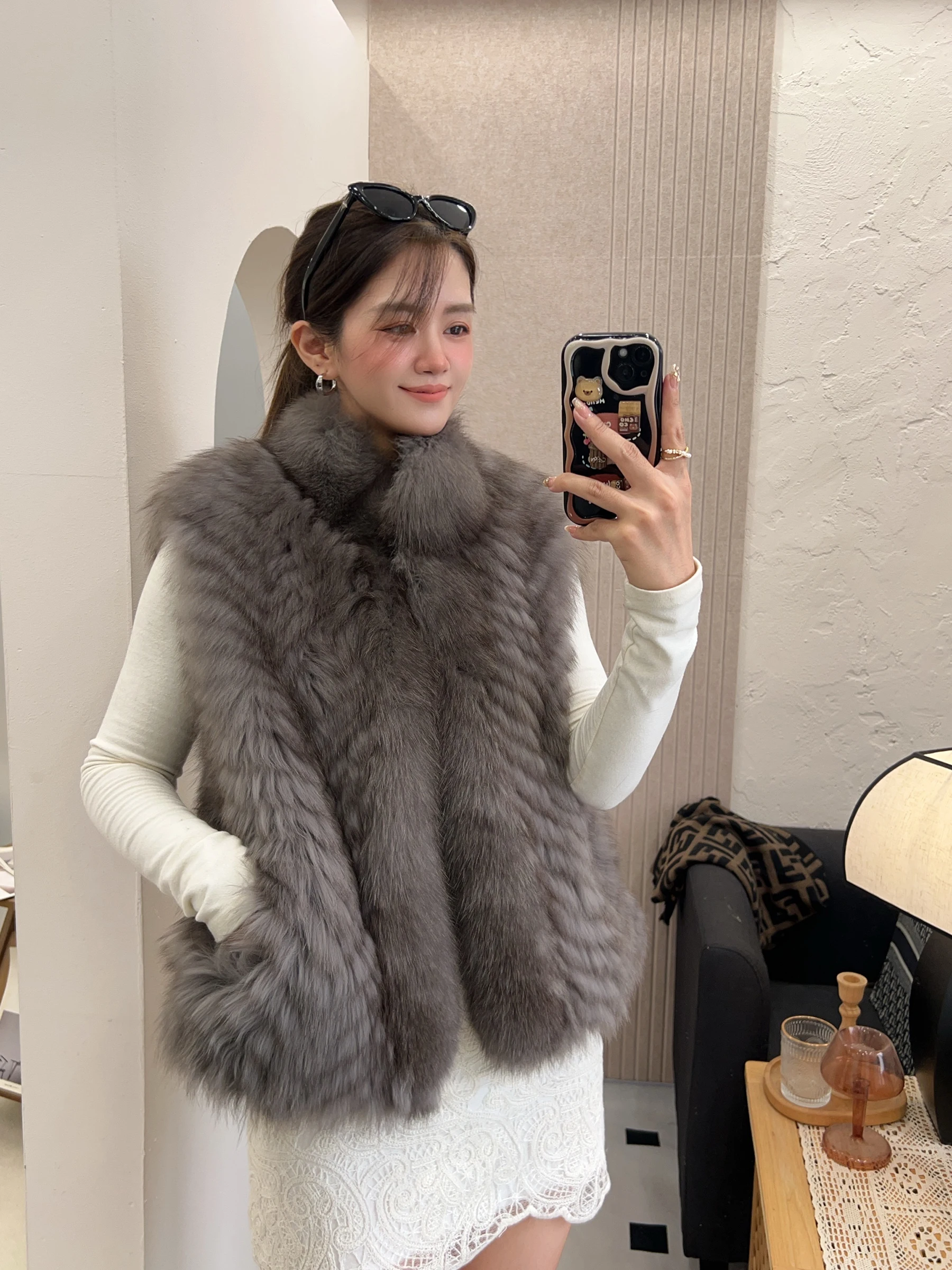 Young Sle Fur Vest 'Songjian Mingyue' 2025 New Women's ort Coat Slim Fit Warm Gentle Sle No Brand Registered Trademark
Young Sle Fur Vest 'Songjian Mingyue' 2025 New Women's ort Coat Slim Fit Warm Gentle Sle No Brand Registered Trademark