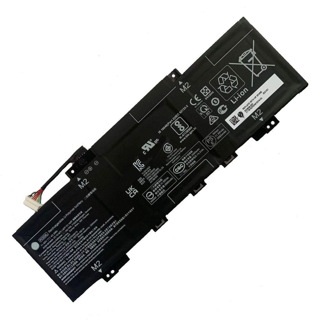 Аккумулятор для ноутбука PC03XL для Pavilion X360 13-BE 14-BA 14-DW 14-DH 14-CD 14- EK 15-ER Series 11,55 В/43,3 Втч/3560 мАч
Аккумулятор для ноутбука PC03XL для Pavilion X360 13-BE 14-BA 14-DW 14-DH 14-CD 14- EK 15-ER Series 11,55 В/43,3 Втч/3560 мАч