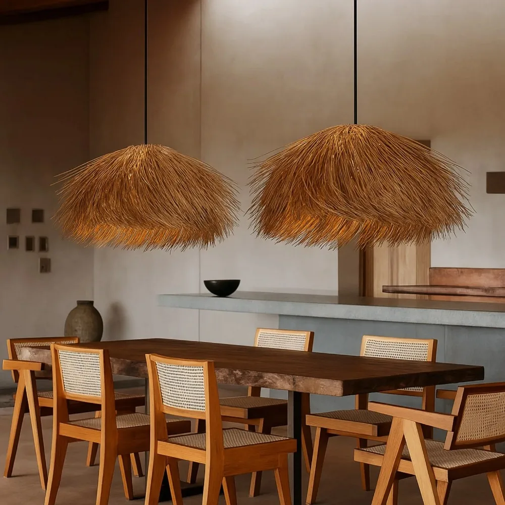 Japanese Style Wicker Chandelier Retro Rattan Straw Hat LED Pendant Light 50CM for Ceiling Shop Bar Living Room Room Decoration
Japanese Style Wicker Chandelier Retro Rattan Straw Hat LED Pendant Light 50CM for Ceiling Shop Bar Living Room Room Decoration