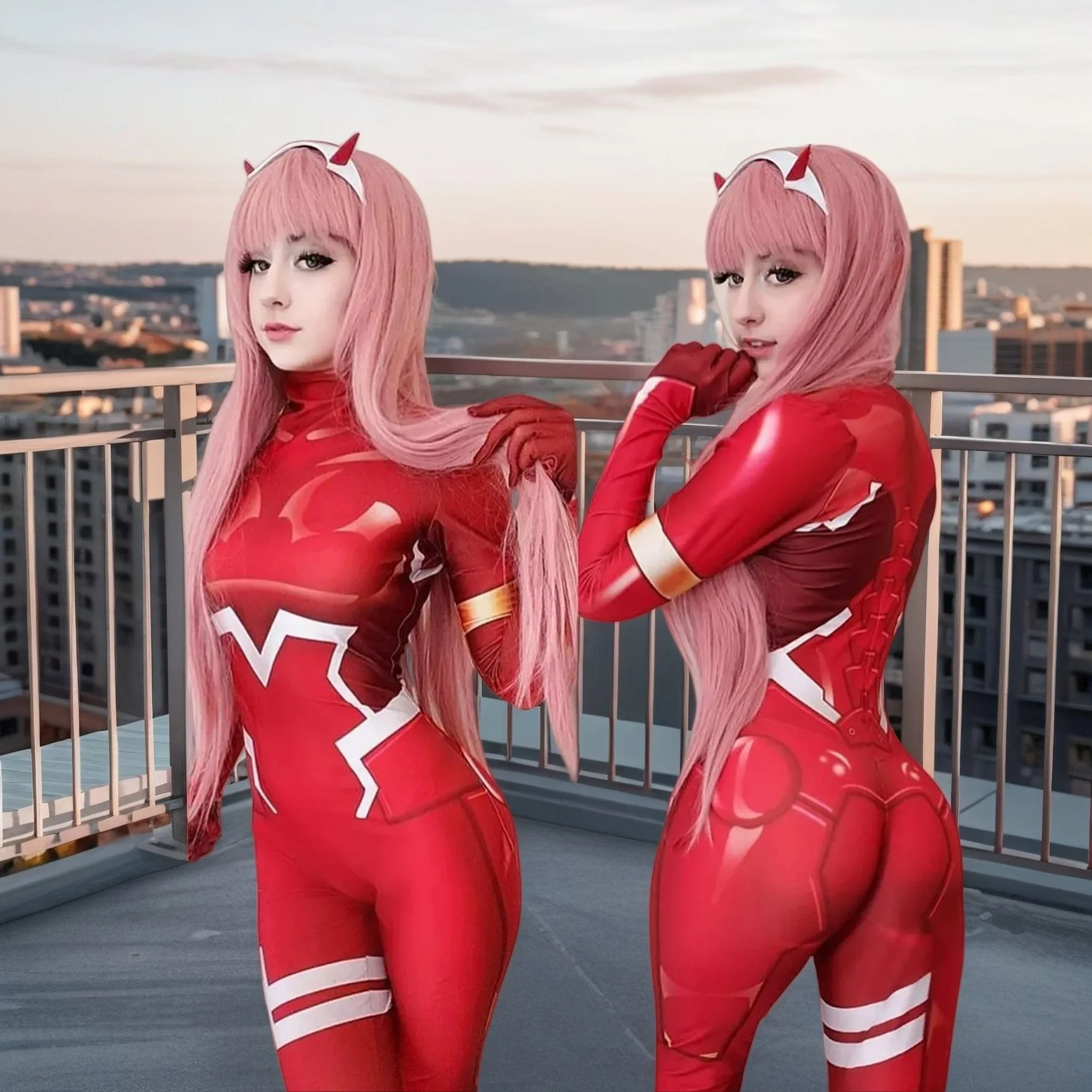 Adult Women Zero Two 02 Cosplay Costume Darling In The Franxx Anime 3D Print Klaxosaur Zentai Bodysuit Halloween Party Jumpsuit
Adult Women Zero Two 02 Cosplay Costume Darling In The Franxx Anime 3D Print Klaxosaur Zentai Bodysuit Halloween Party Jumpsuit