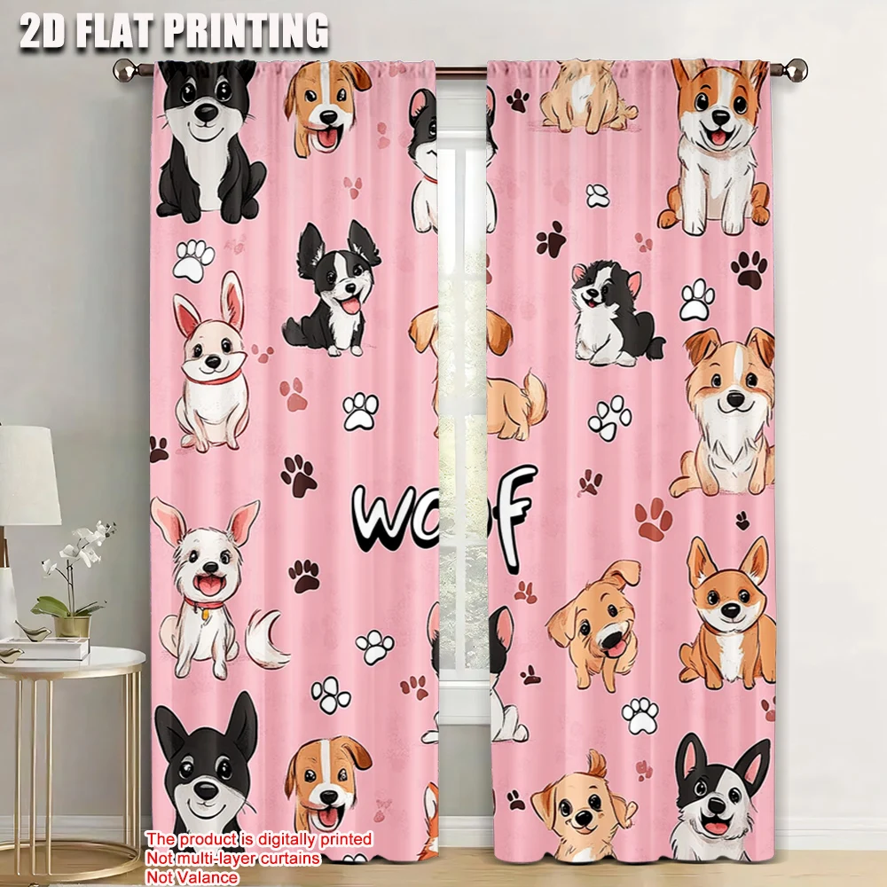 2pc, Window Curtains Cute Dog Pet Durable Polyester,Without Electricity Birthday Party Use for Seasonal Decorations
2pc, Window Curtains Cute Dog Pet Durable Polyester,Without Electricity Birthday Party Use for Seasonal Decorations