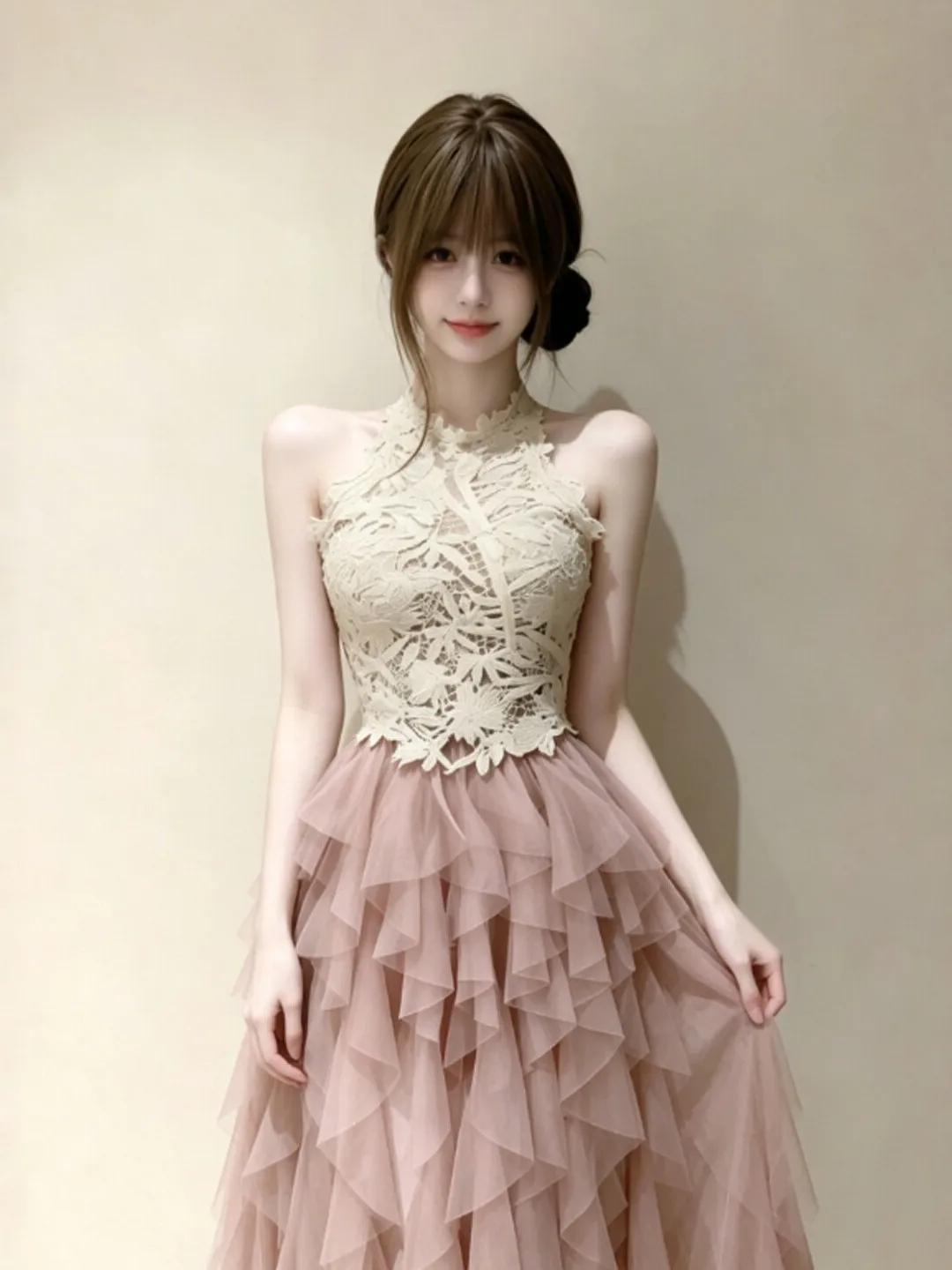 Unique Beautiful Lace Splicing Mesh Strap Design Sensation Small Audience Excellent Summer Dress French Style Cotton Gown
Unique Beautiful Lace Splicing Mesh Strap Design Sensation Small Audience Excellent Summer Dress French Style Cotton Gown