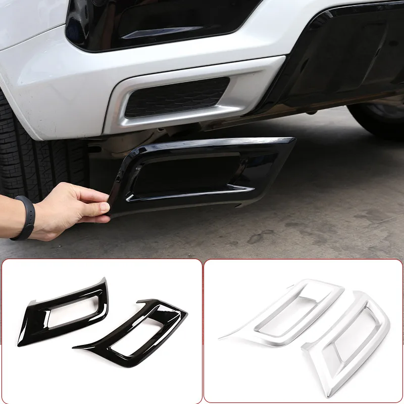For Land Rover Discovery Sport 2020-2022 ABS Black/Silver Car Rear Bumper Side Tail Throat Exhaust Pipe Trim Frame Accessories
For Land Rover Discovery Sport 2020-2022 ABS Black/Silver Car Rear Bumper Side Tail Throat Exhaust Pipe Trim Frame Accessories