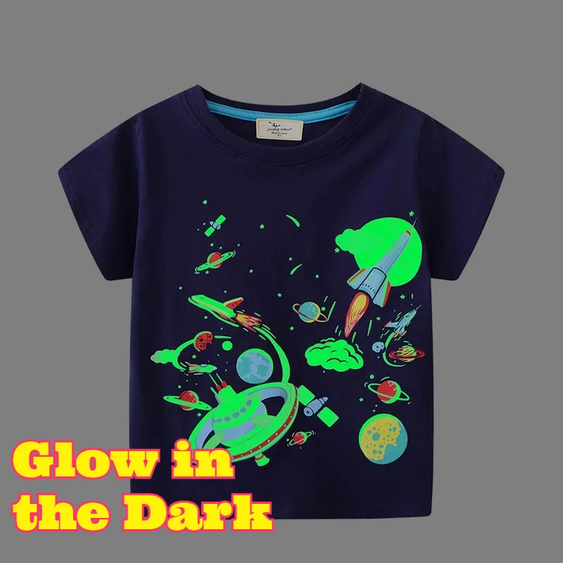 New Glow in the Dark Toddler T Shirt Space Rocket Airplane Print Cotton Soft Breathable Casual Short Sleeve Top Comfortable
New Glow in the Dark Toddler T Shirt Space Rocket Airplane Print Cotton Soft Breathable Casual Short Sleeve Top Comfortable